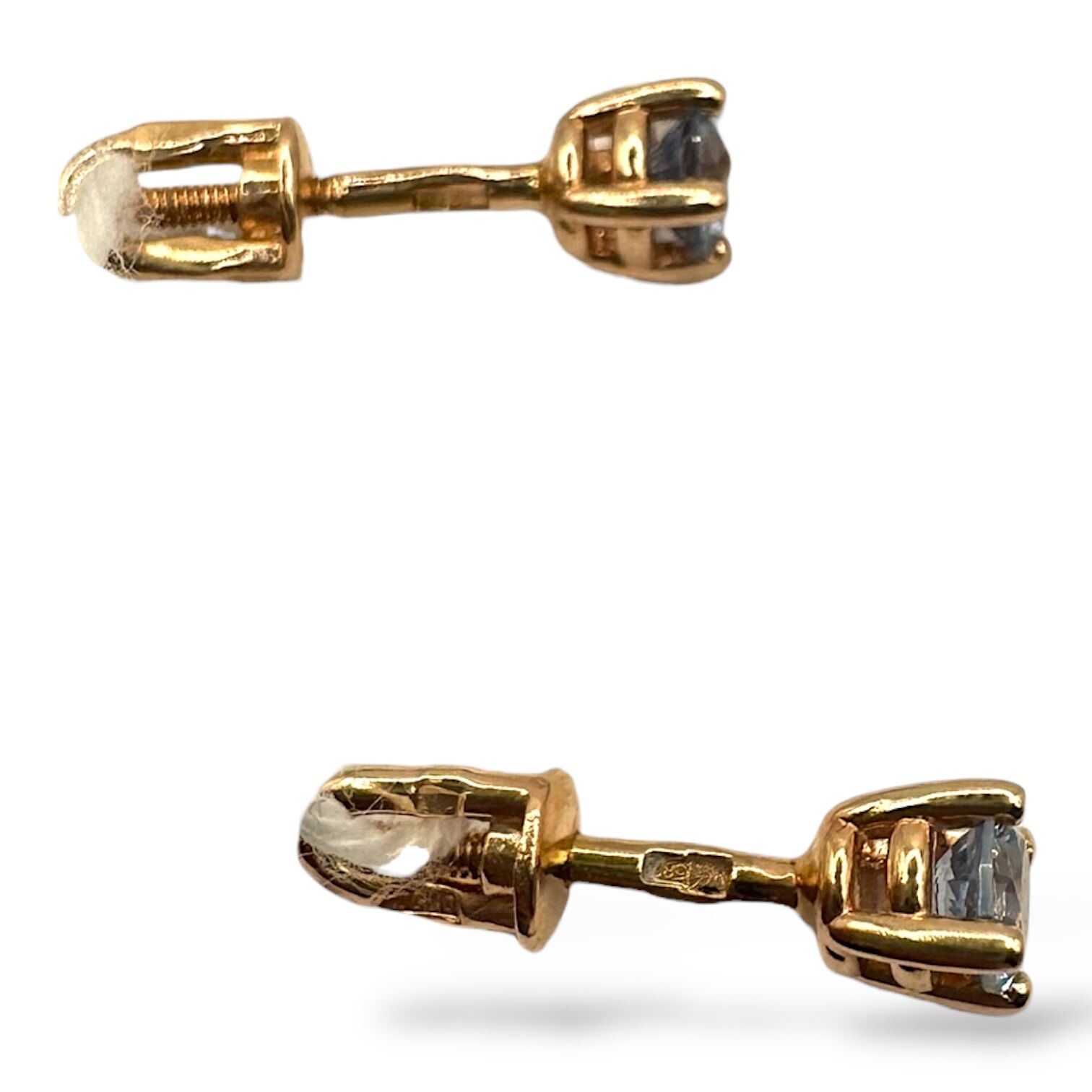 Золоті сережки з фіанітами