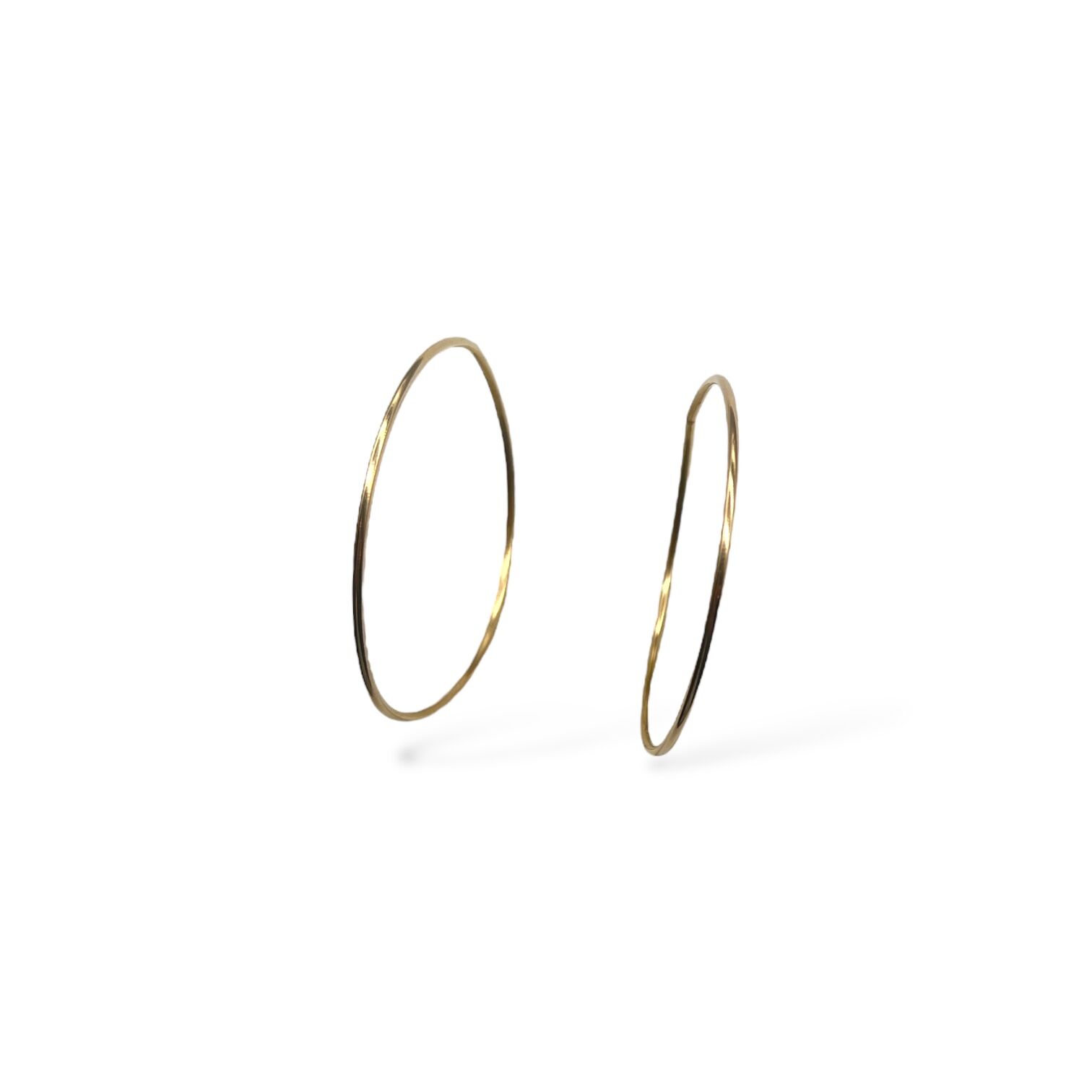 Золоті сережки без вставки