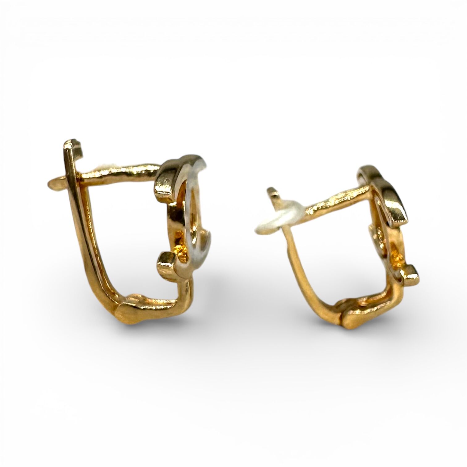 Золоті сережки без вставок