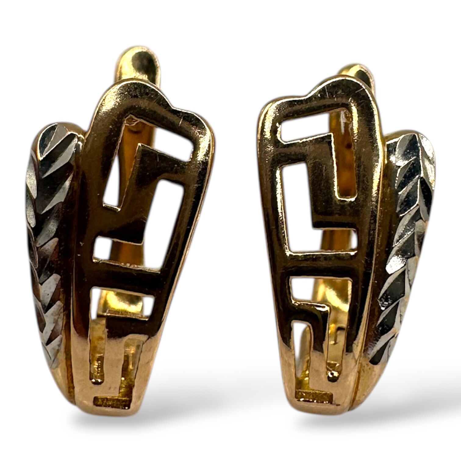 Золоті сережки без вставки