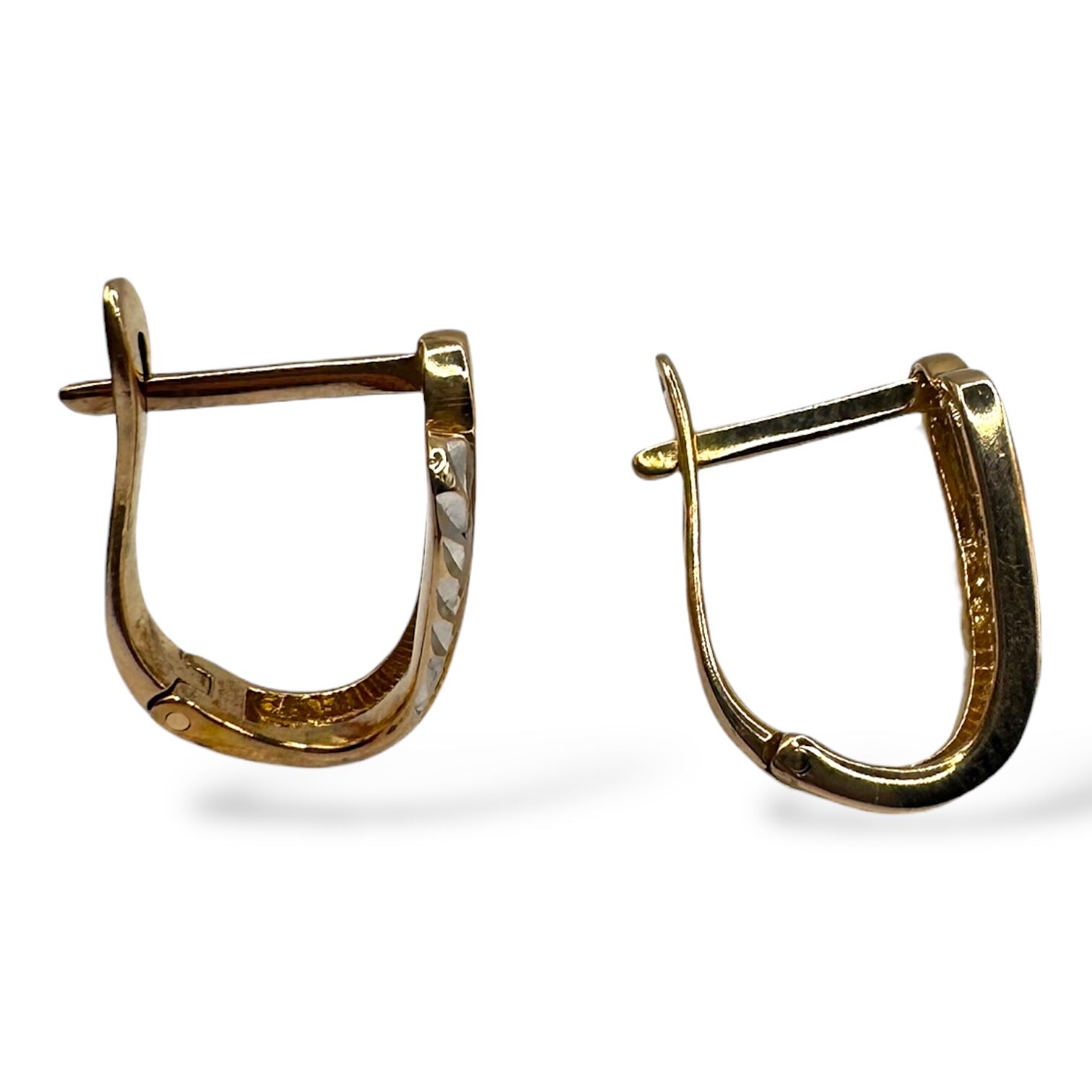 Золоті сережки без вставки