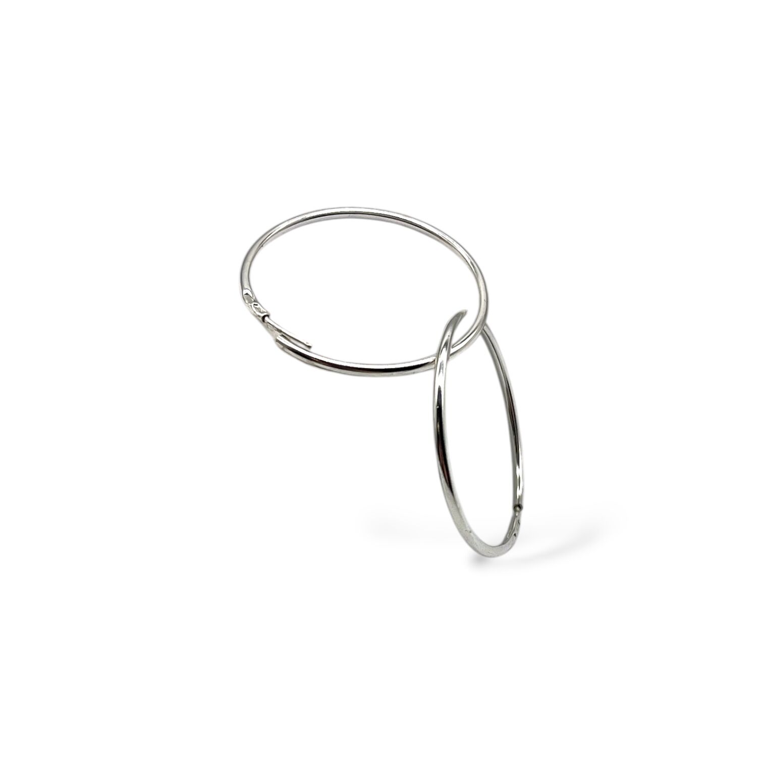 Срібні сережки без вставки