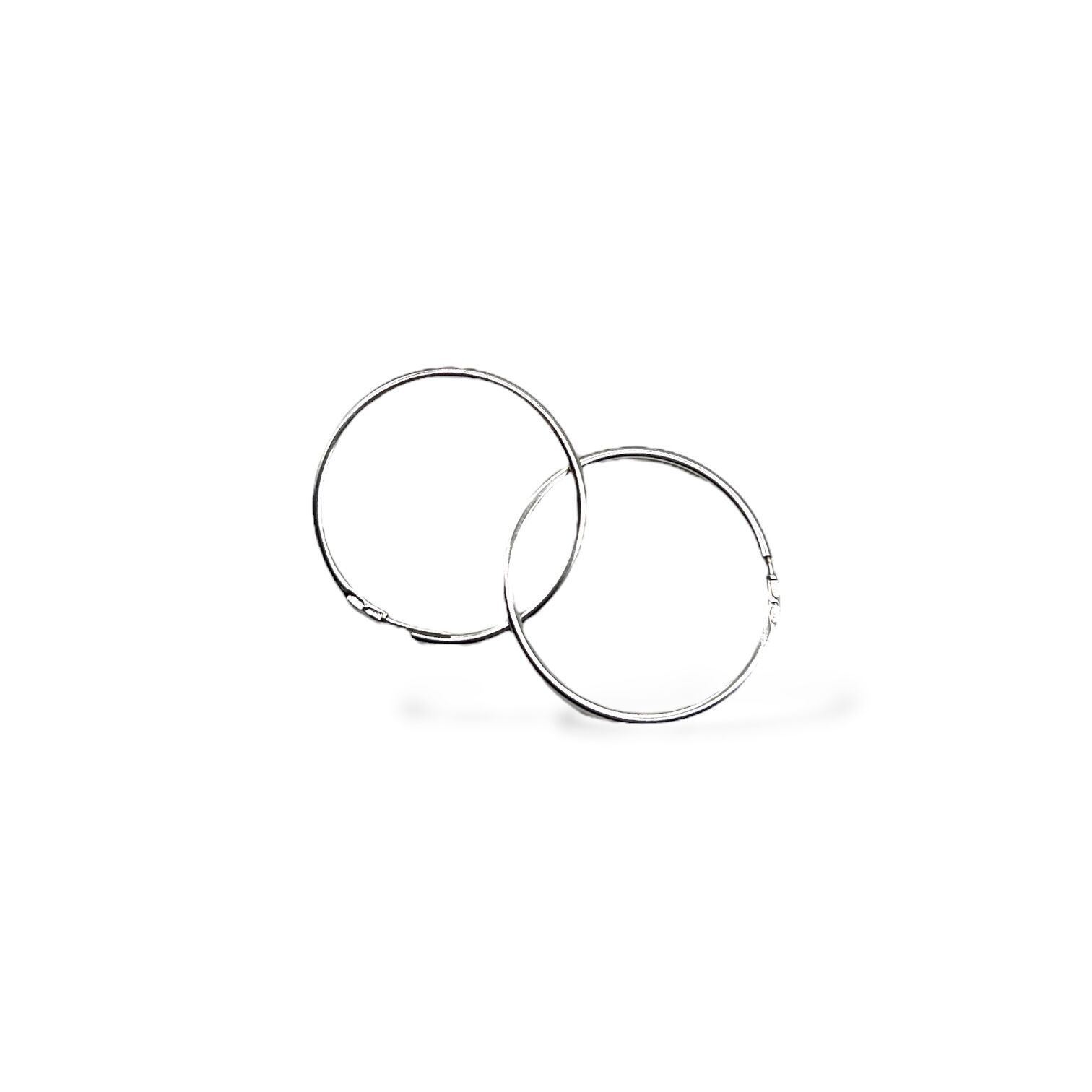 Срібні сережки без вставки