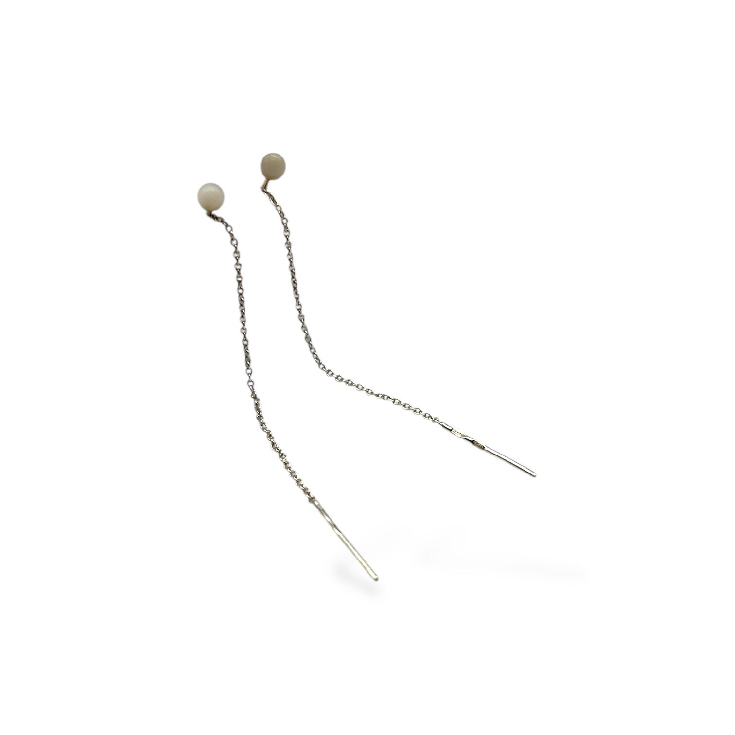 Срібні сережки без вставки