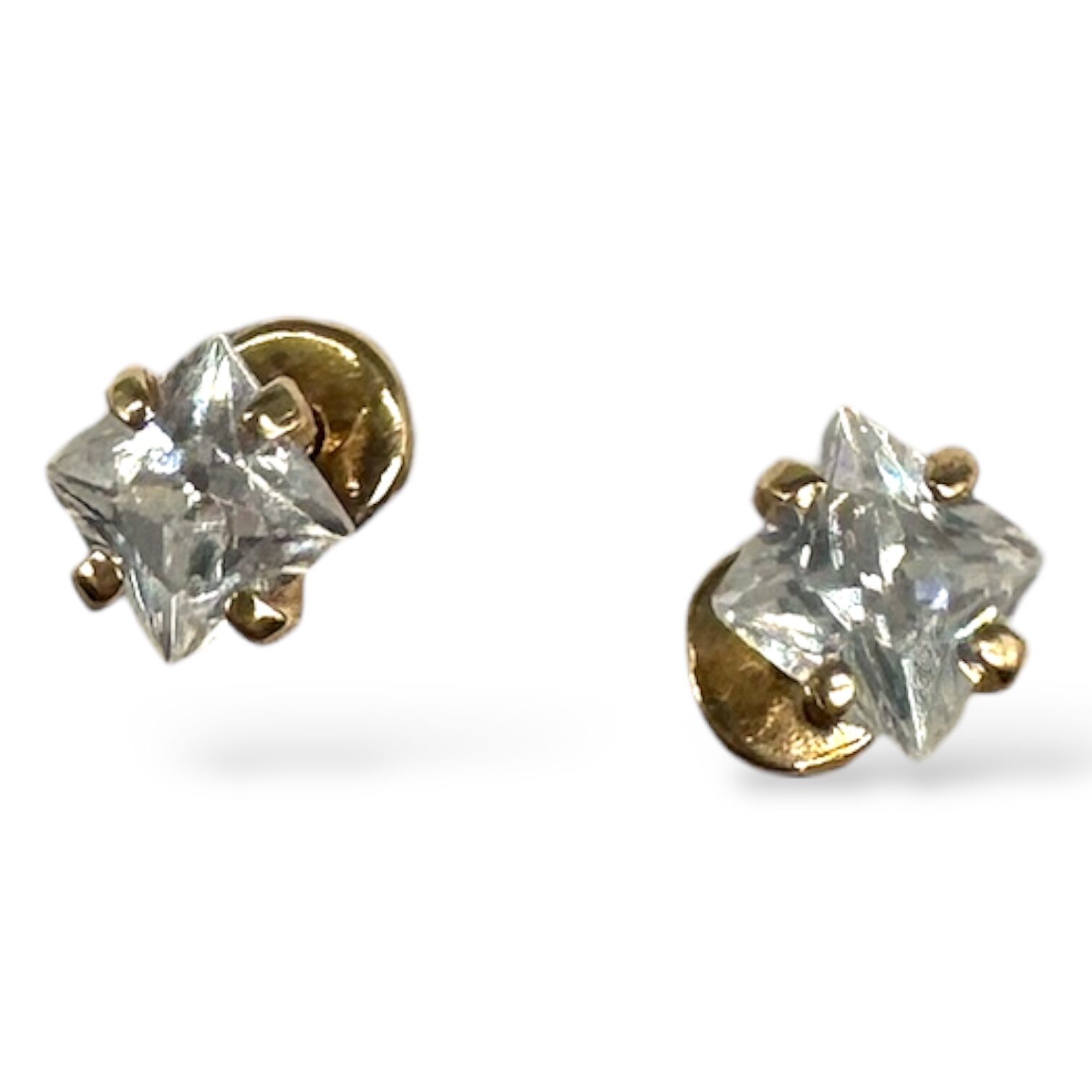 Золоті сережки з фіанітами