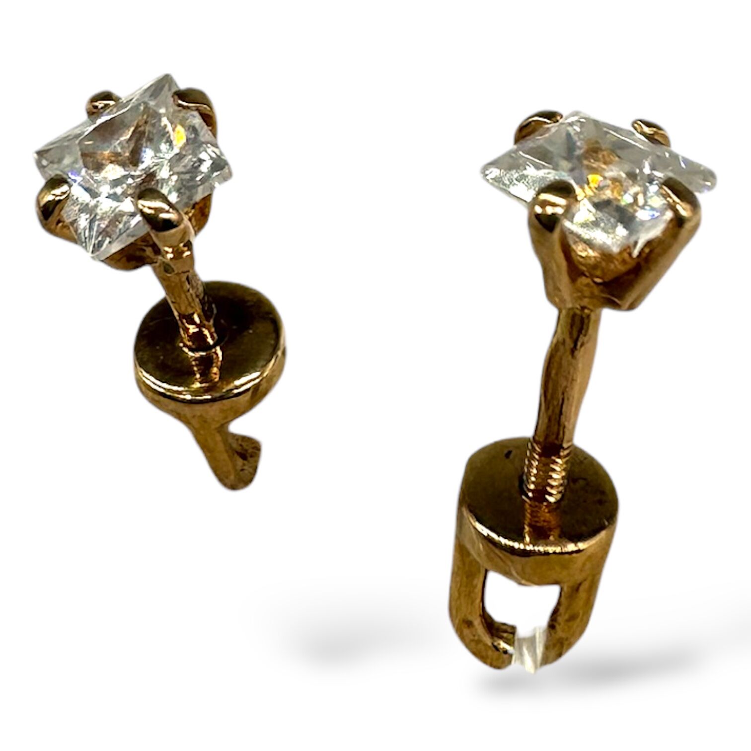 Золоті сережки з фіанітами