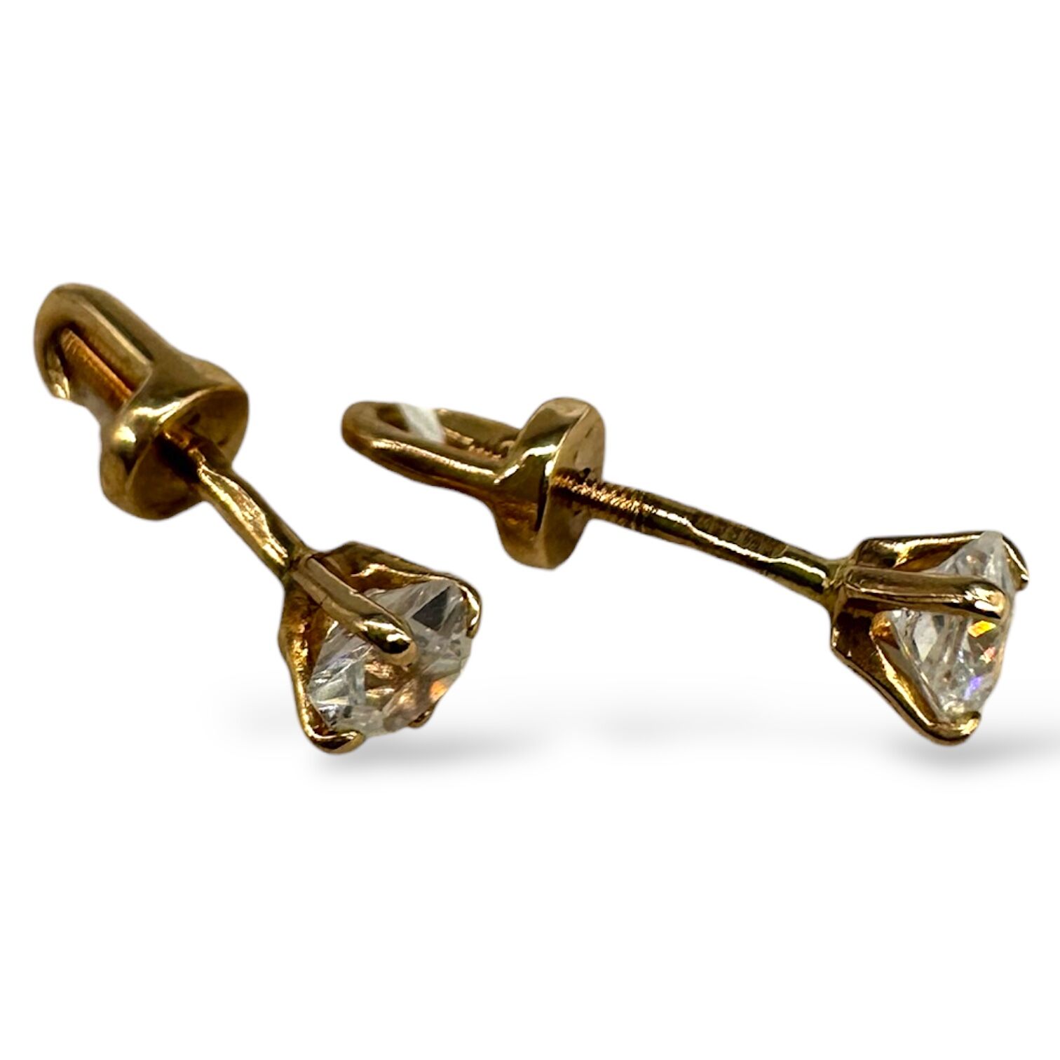 Золоті сережки з фіанітами