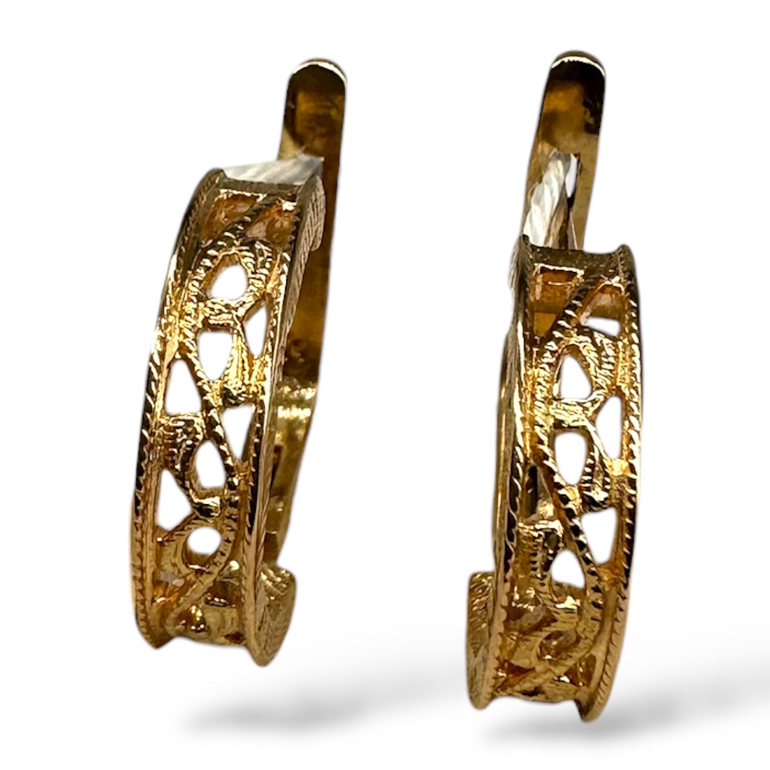 Золоті сережки без вставки