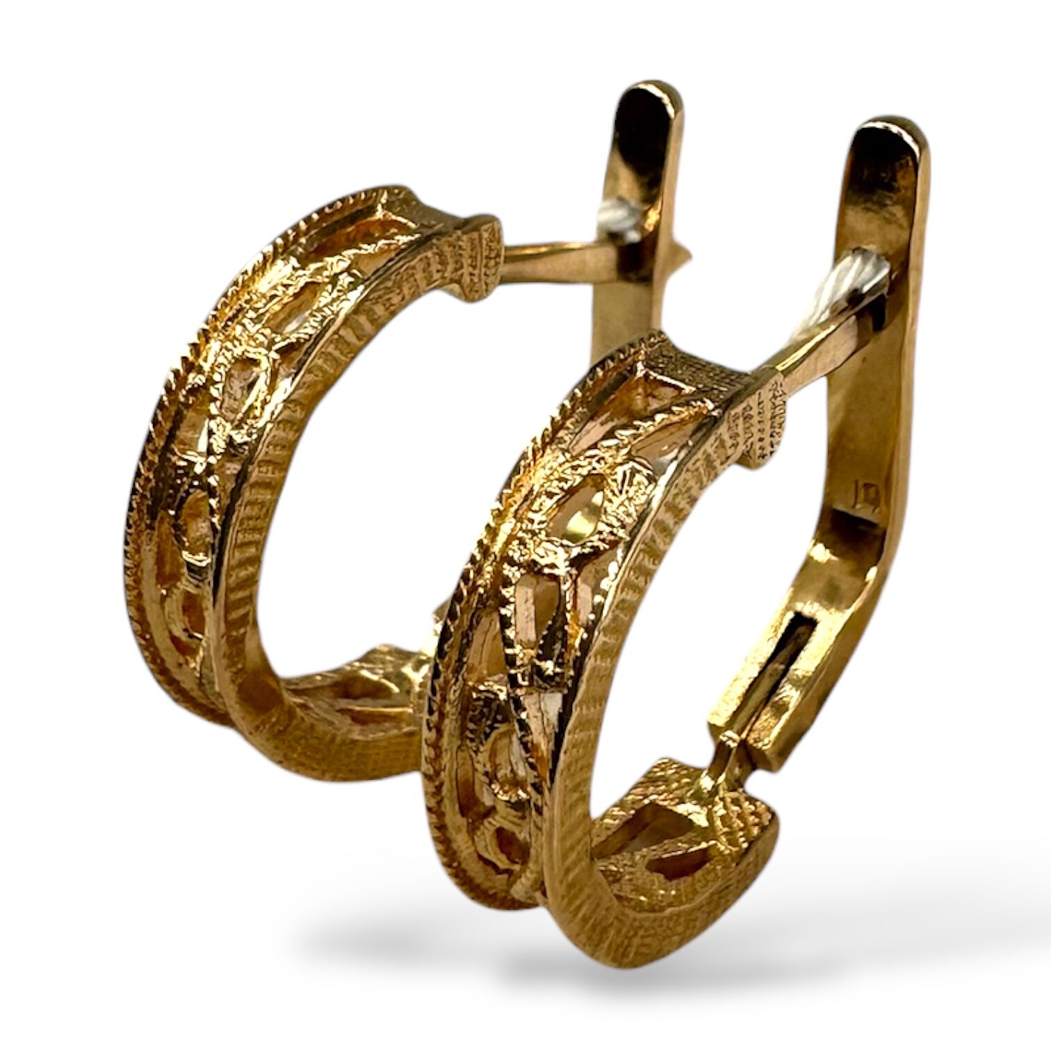 Золоті сережки без вставки