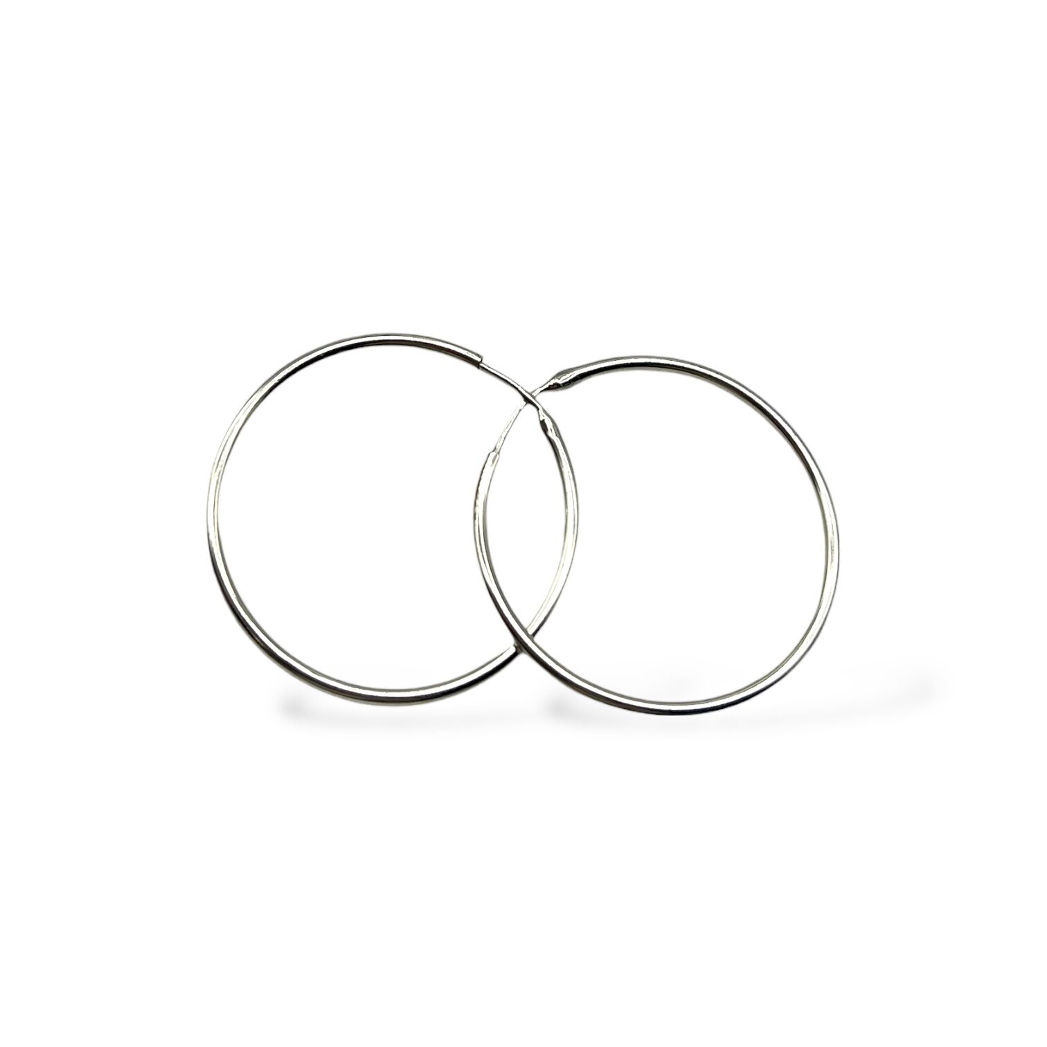 Срібні сережки без вставки