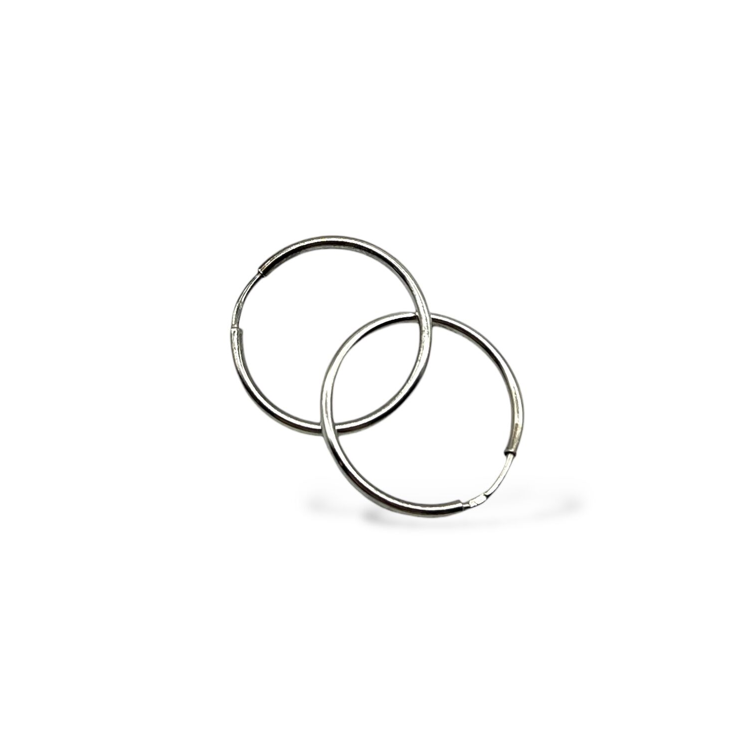 Серебряные серьги без вставки