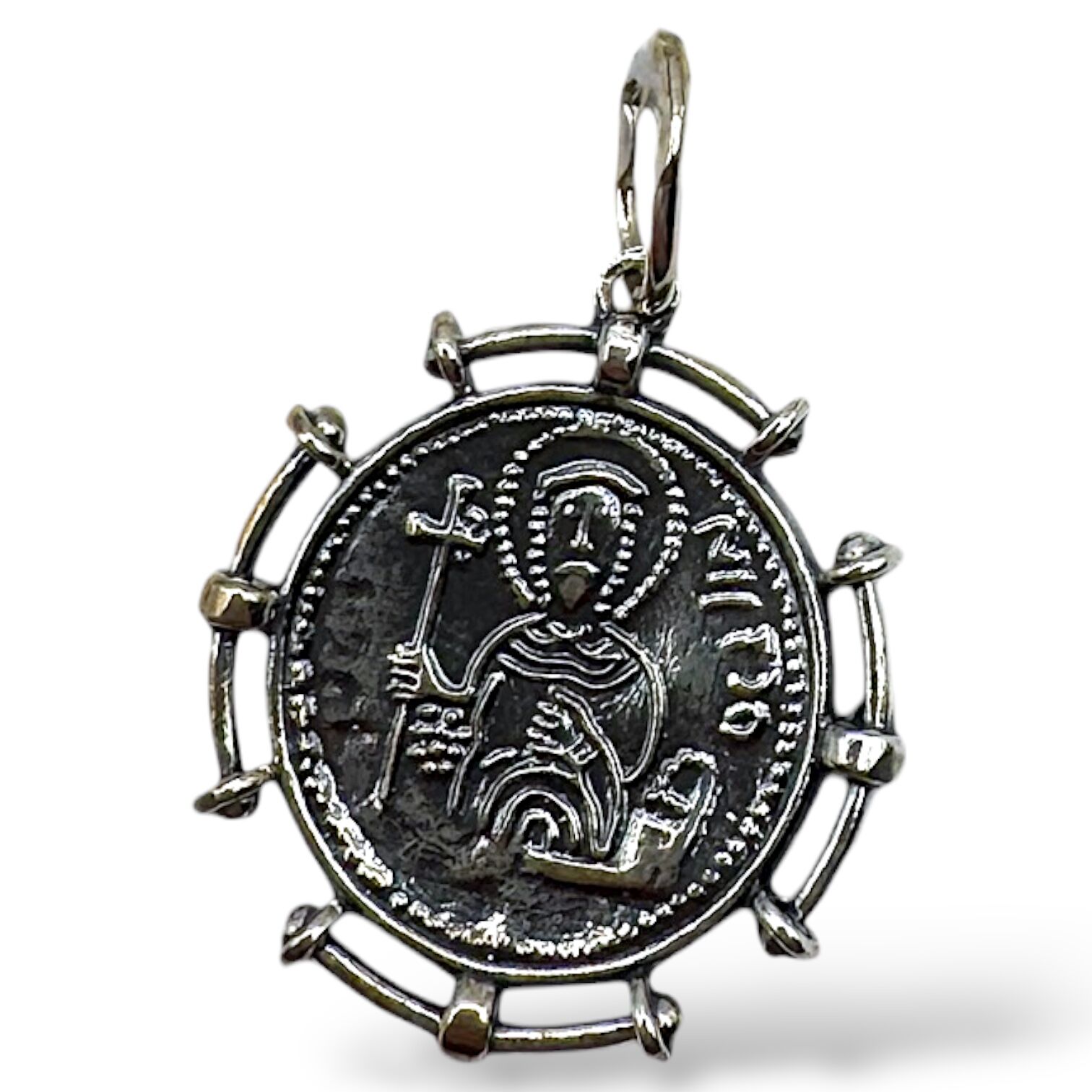 Срібна підвіска без вставки