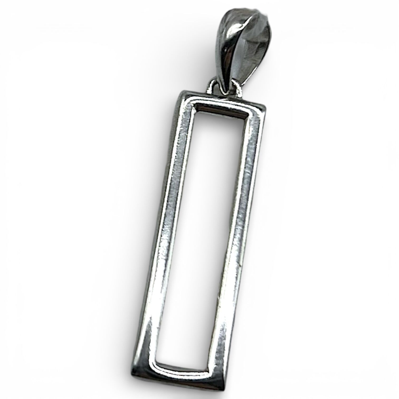 Серебряная подвеска без вставки