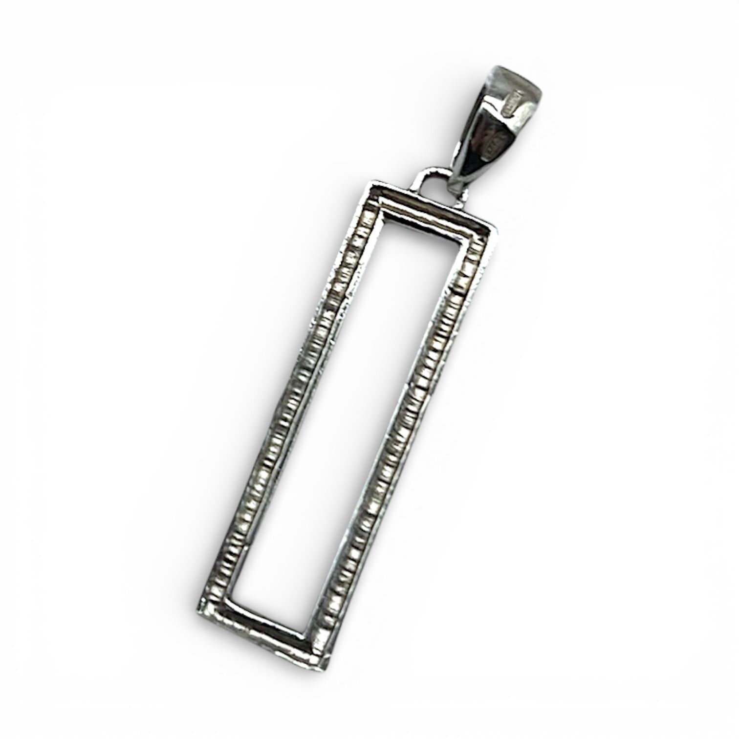 Серебряная подвеска без вставки
