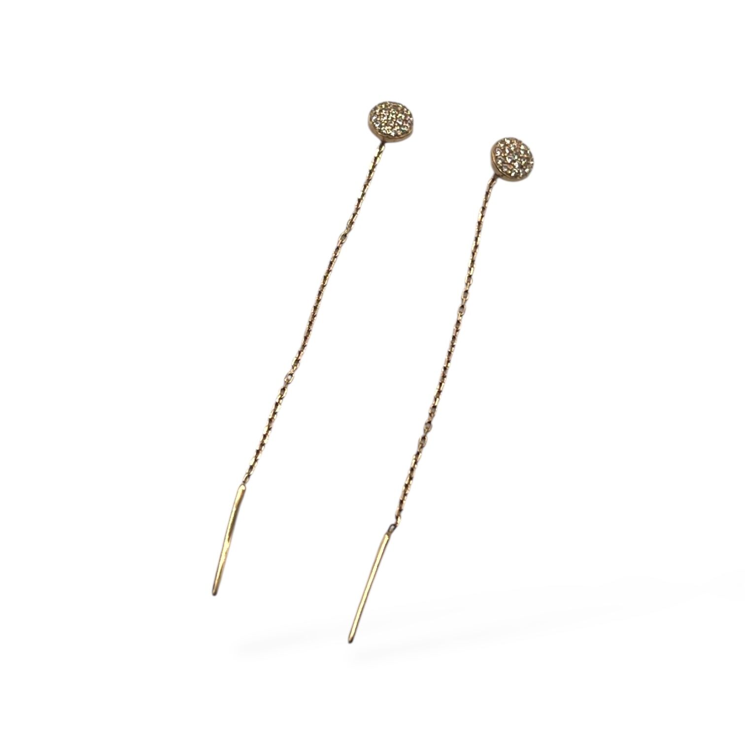 Золоті сережки з фіанітами