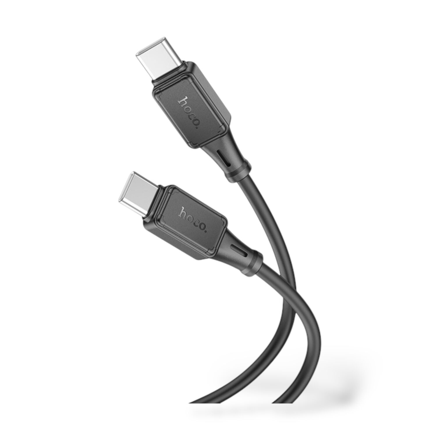 Кабель Hoco X101 Assistant 60W silicone Type-C to Type-C 3A 1m (Чорний)