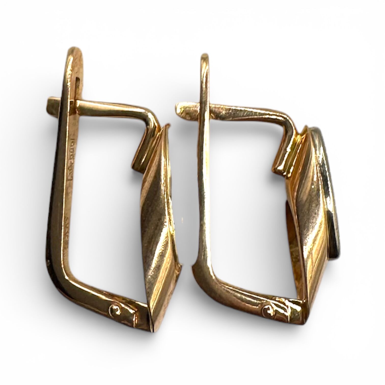 Золоті сережки з діамантами