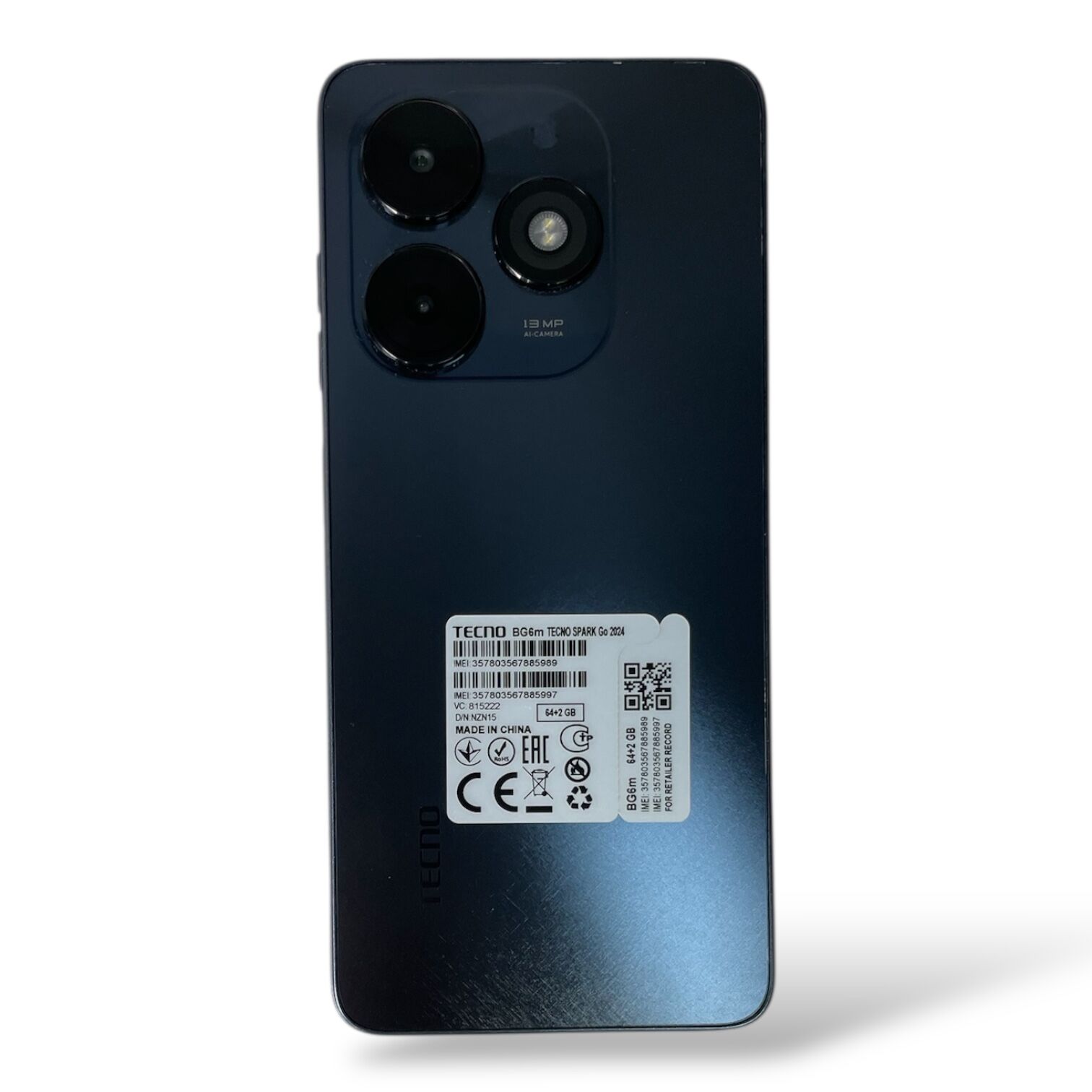 Смартфон Tecno Spark Go 2024 2/64Gb