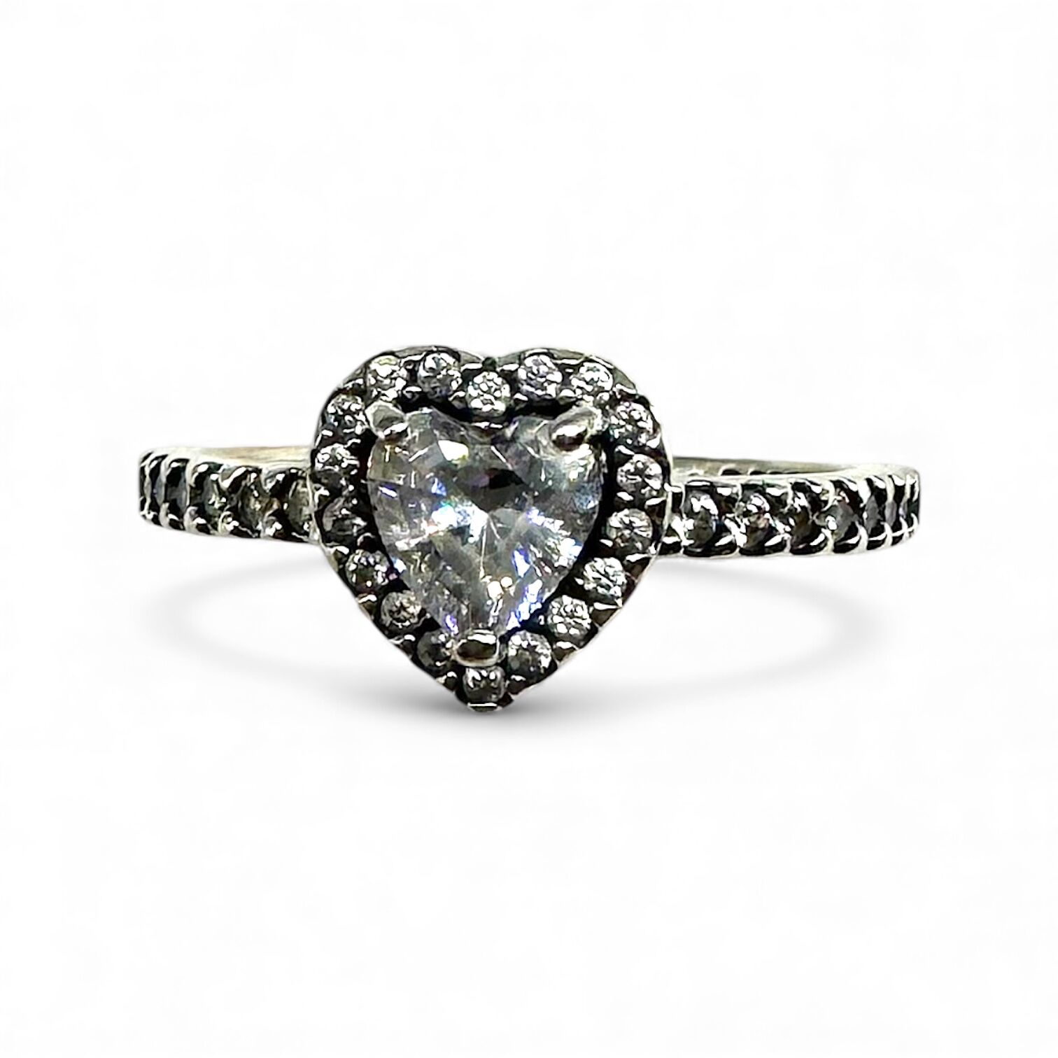 Срібна каблучка з цирконієм