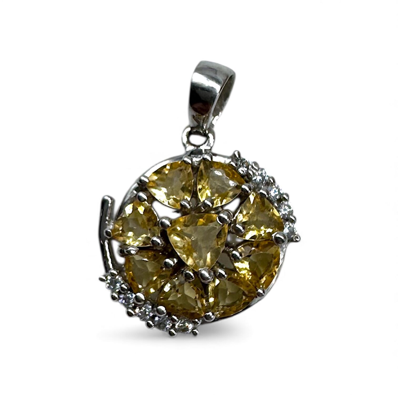 Срібна підвіска з цирконієм