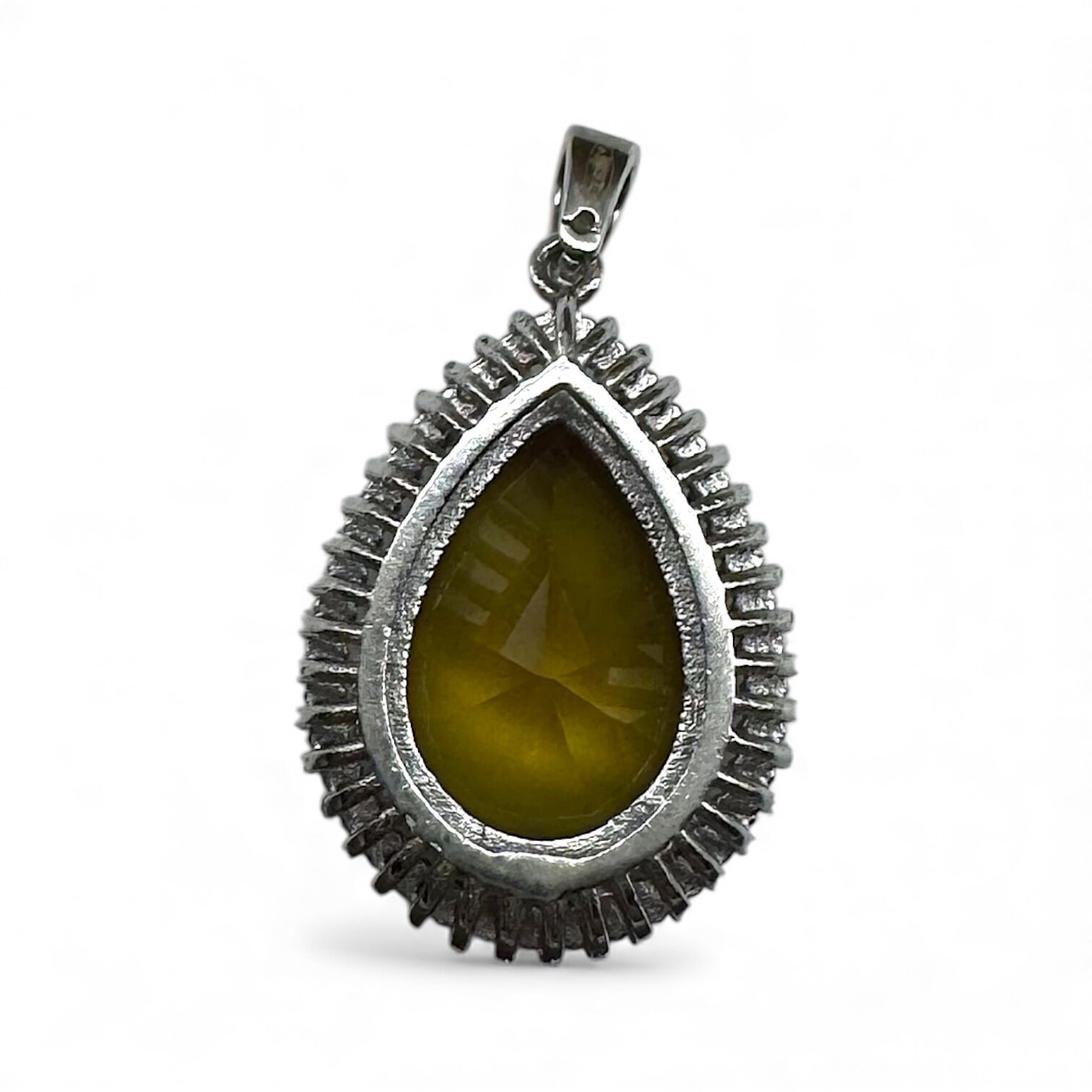 Срібна підвіска з цирконієм