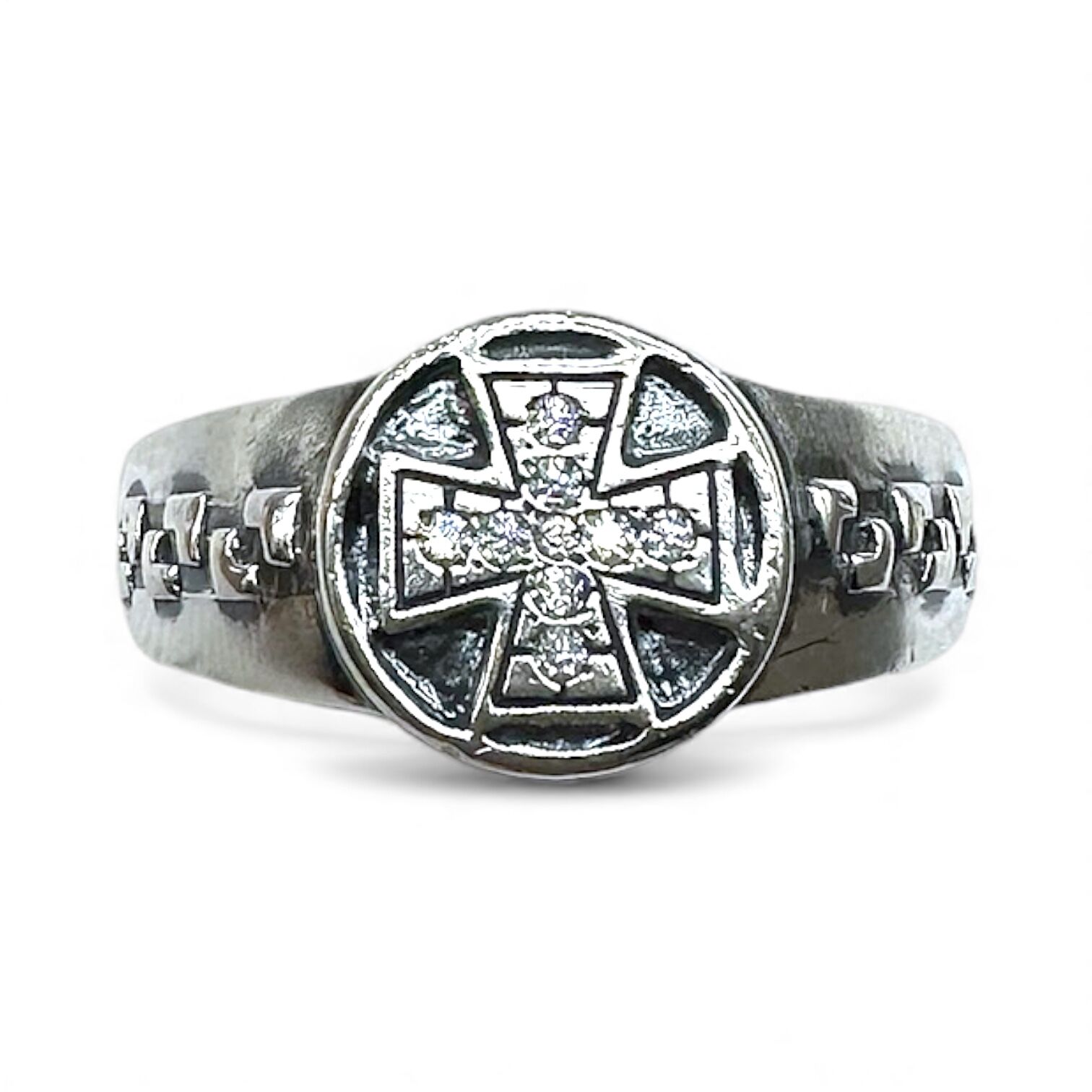 Срібна каблучка з цирконієм