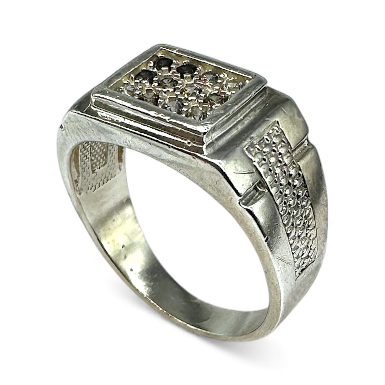 Срібна каблучка з цирконієм