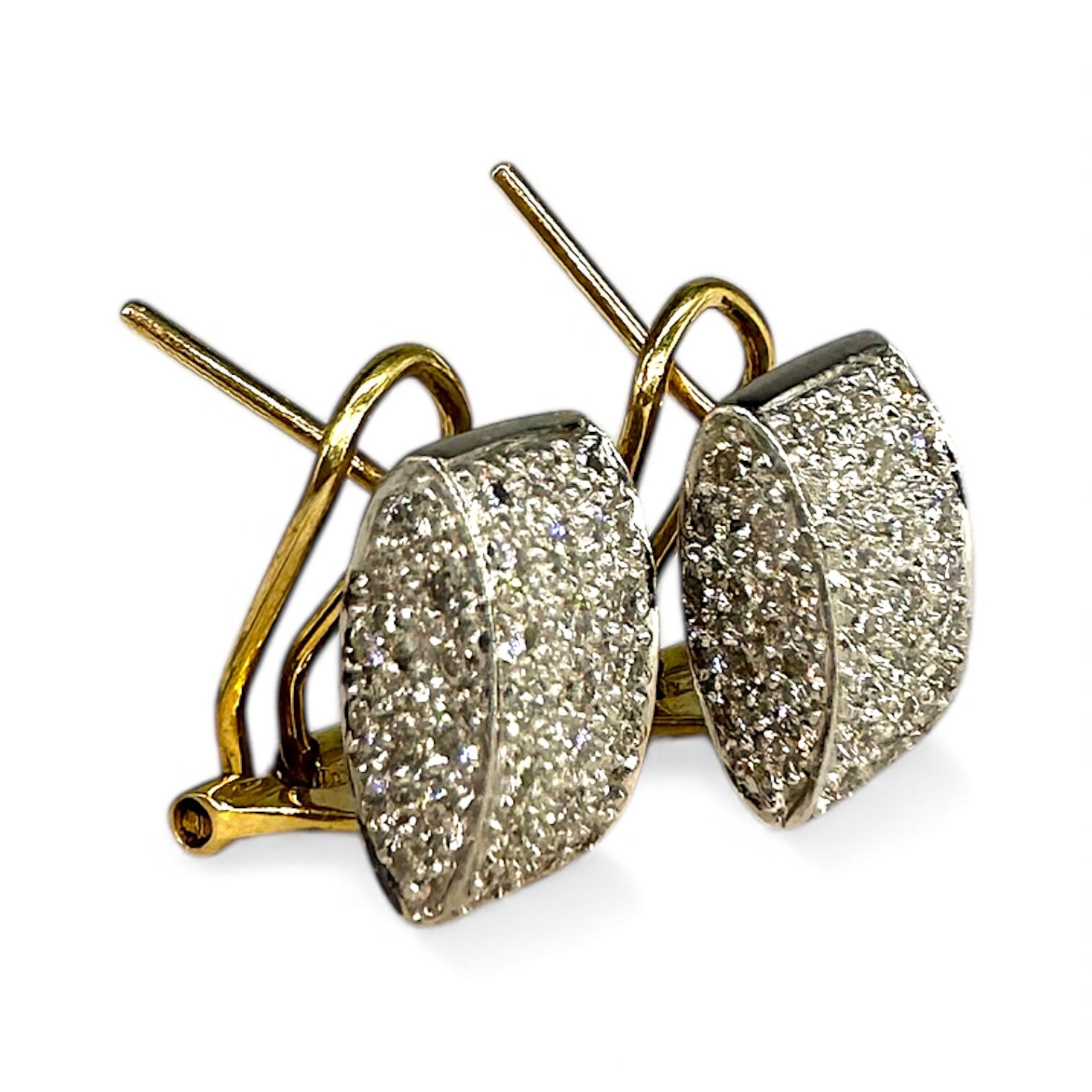 Золоті сережки з діамантами