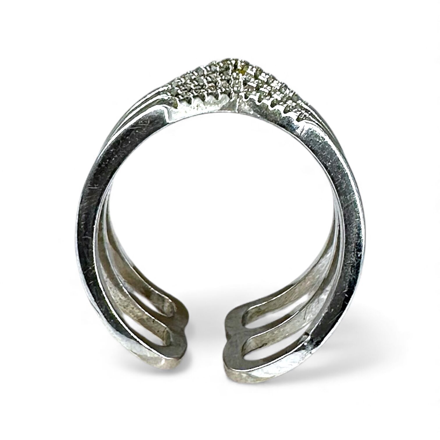 Срібна каблучка з цирконієм