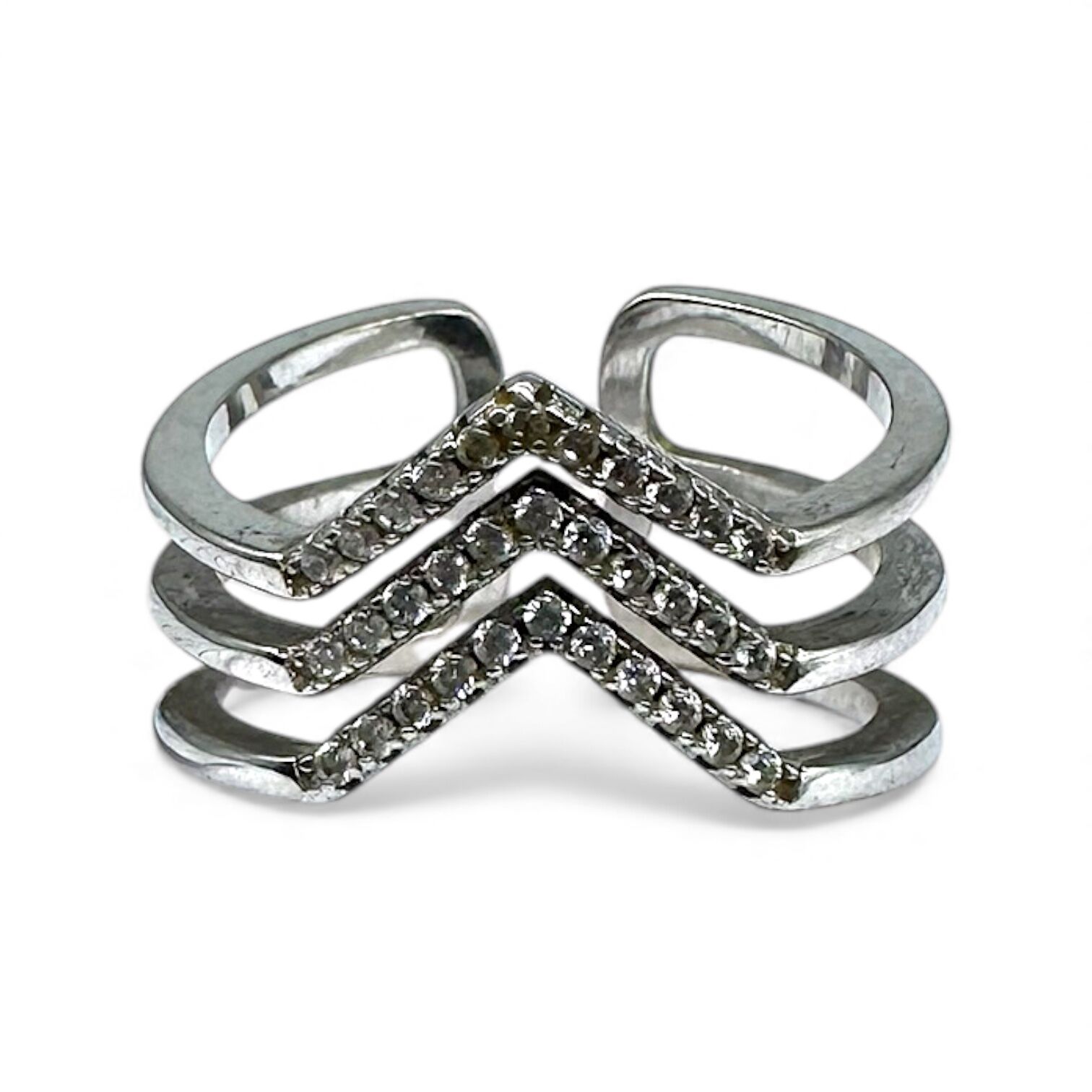 Срібна каблучка з цирконієм