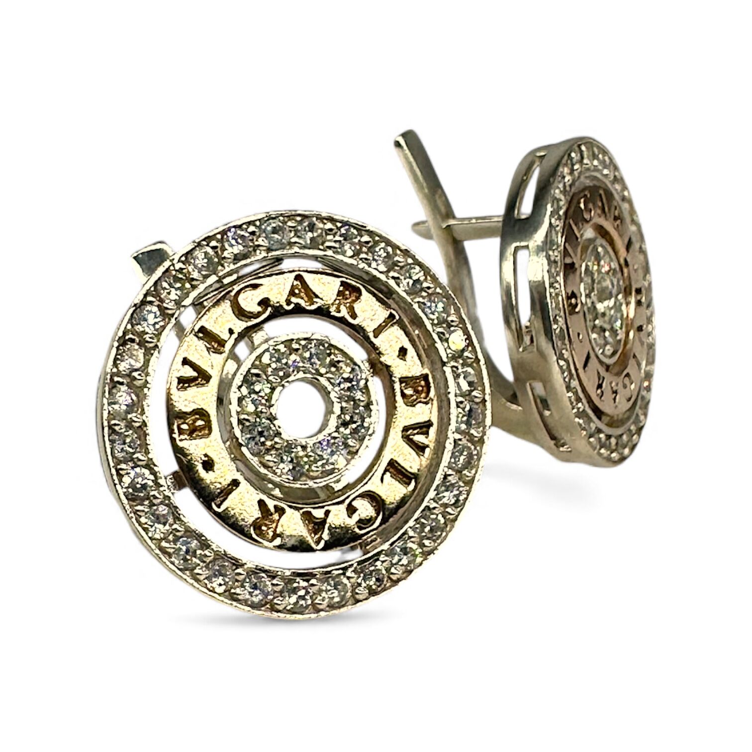 Серебряные серьги с фианитами