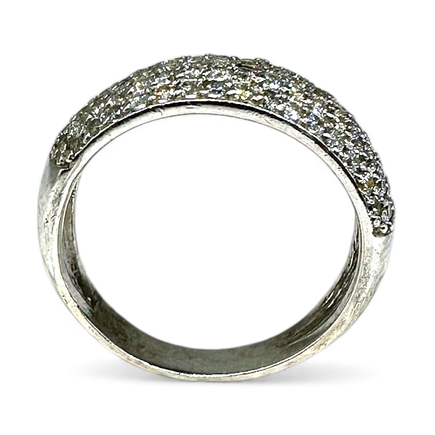 Срібна каблучка з фіанітами