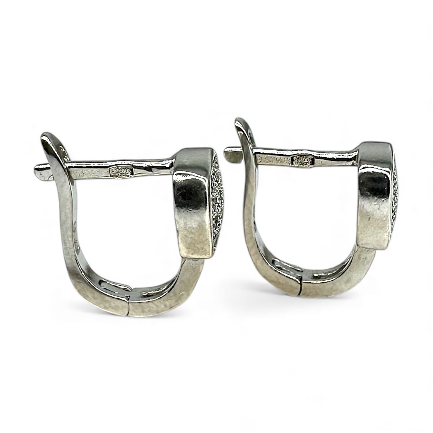 Срібні сережки з цирконієм