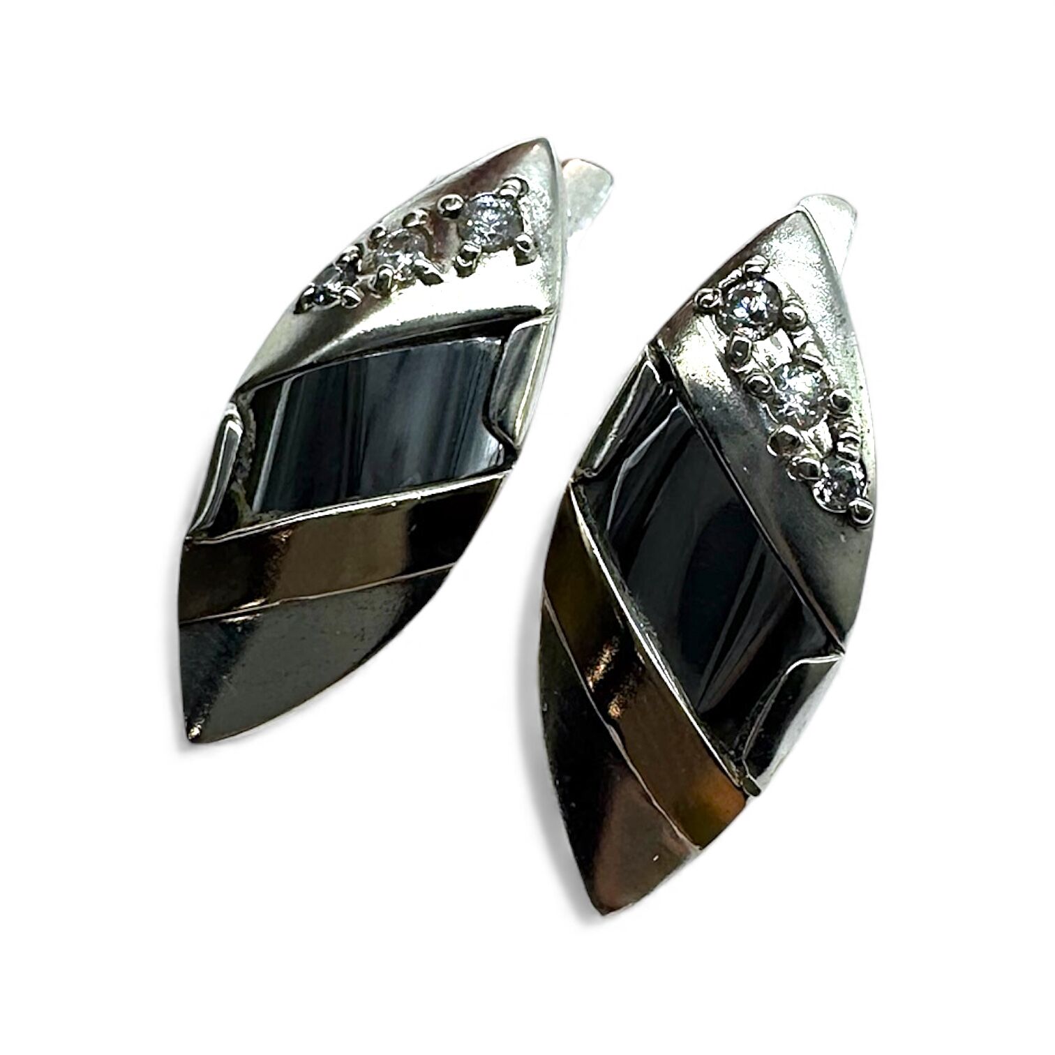 Срібні сережки з цирконієм