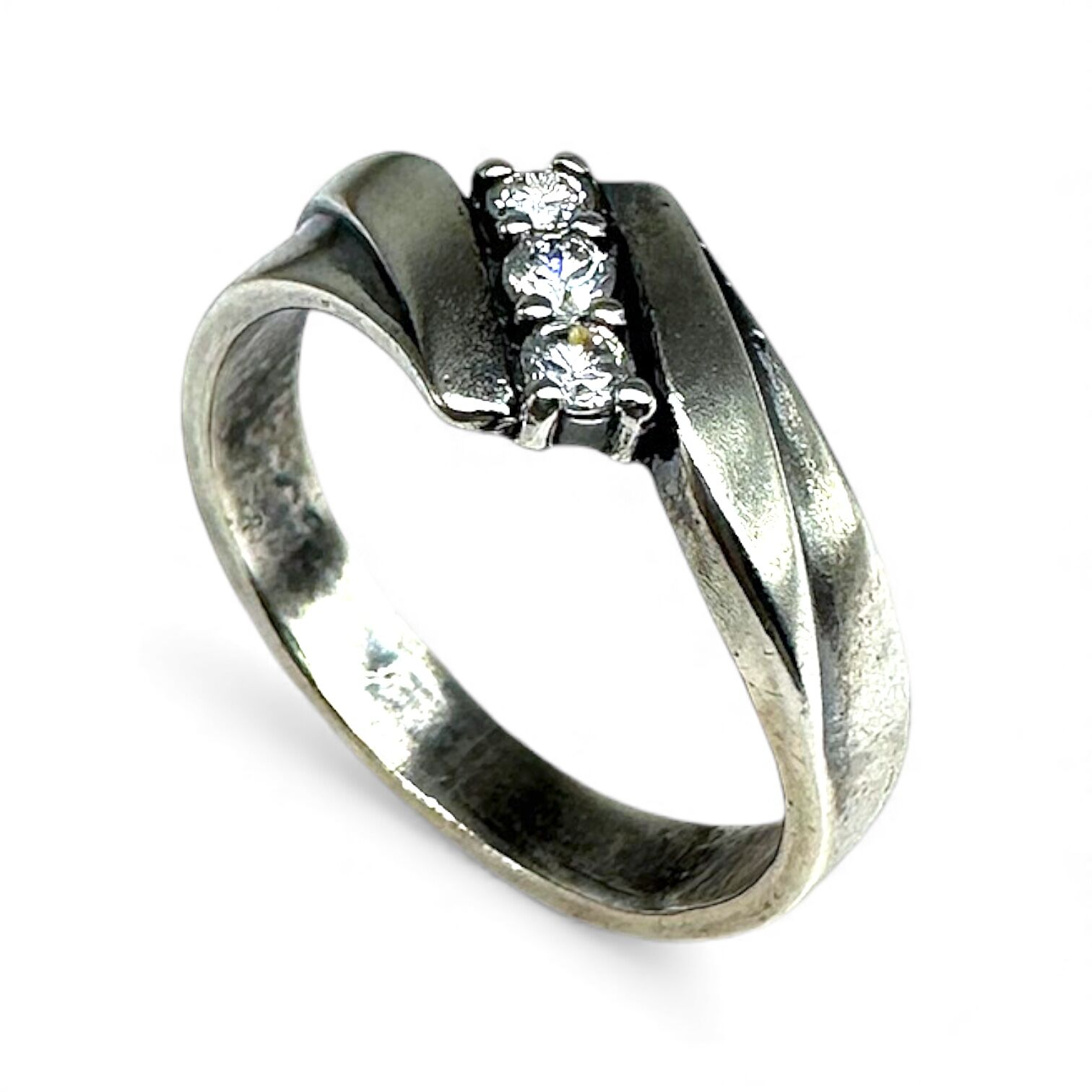 Срібна каблучка з цирконієм