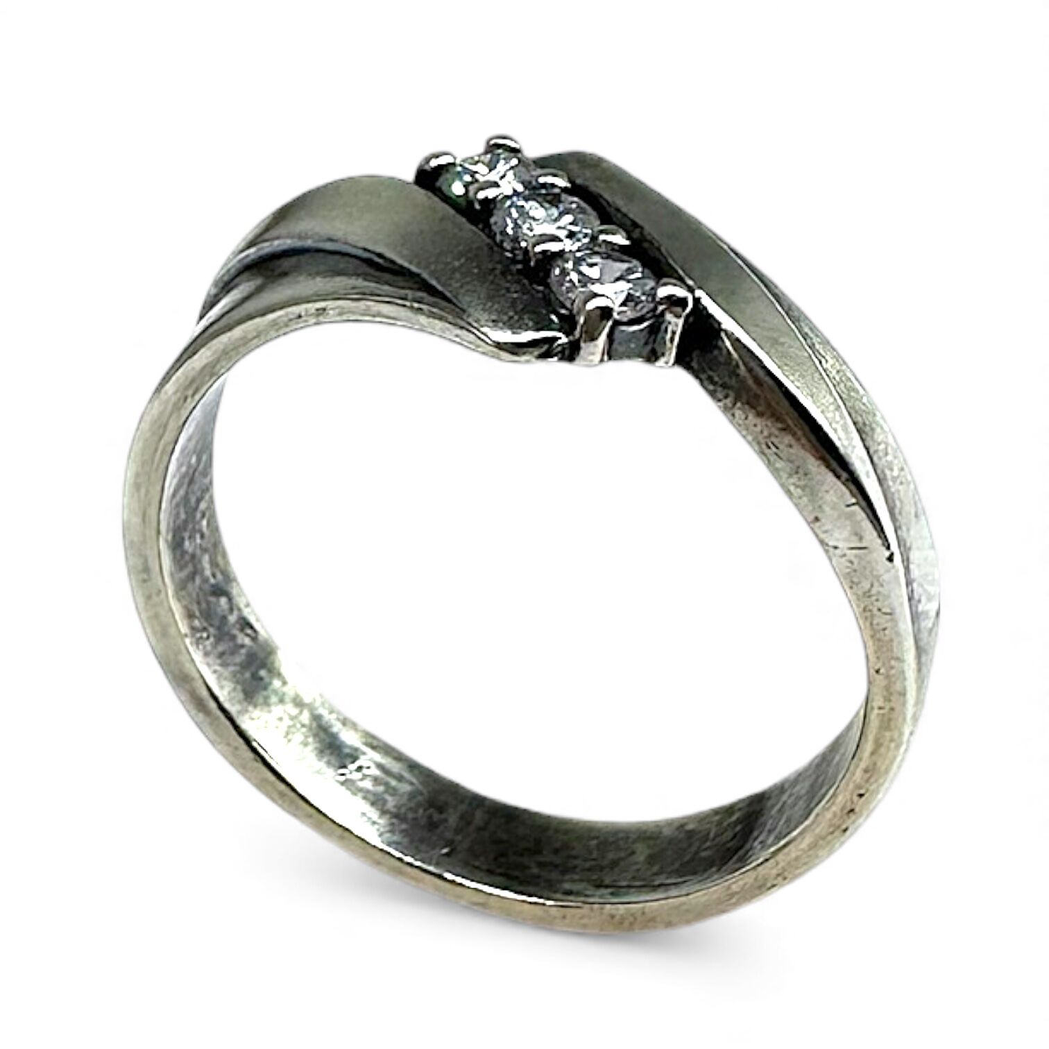 Срібна каблучка з цирконієм