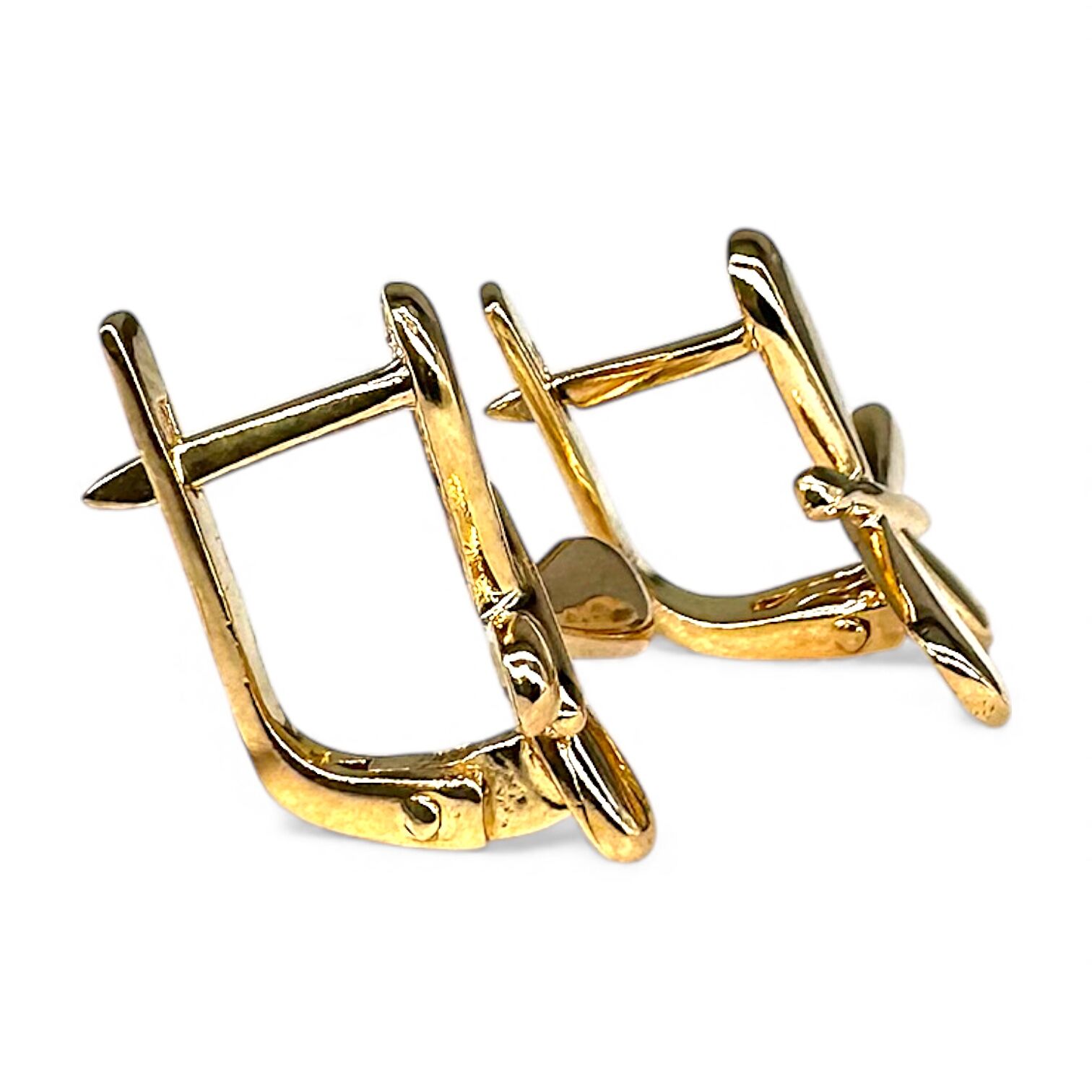 Золоті сережки без вставки