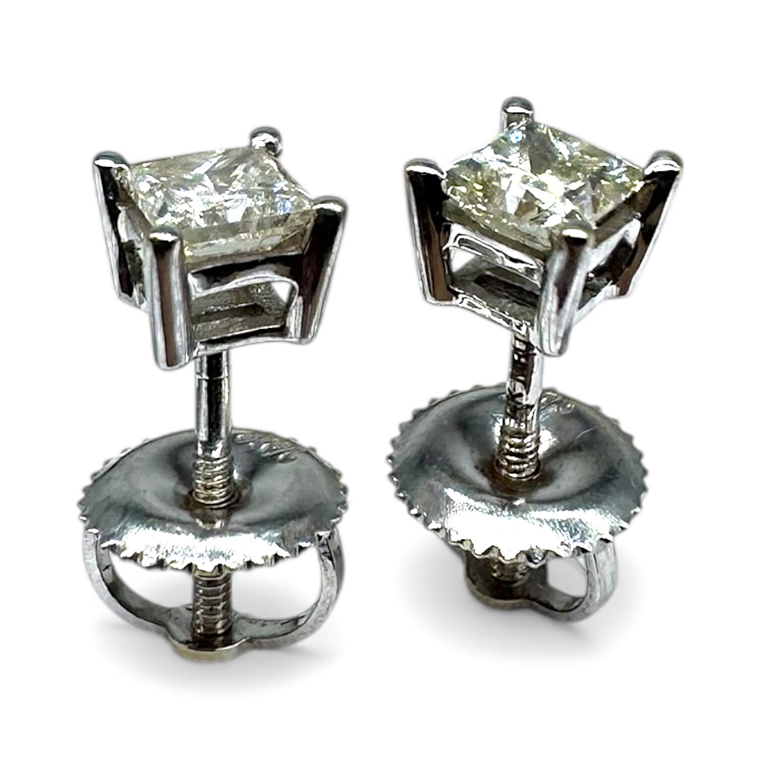 Золотые серьги с фианитом