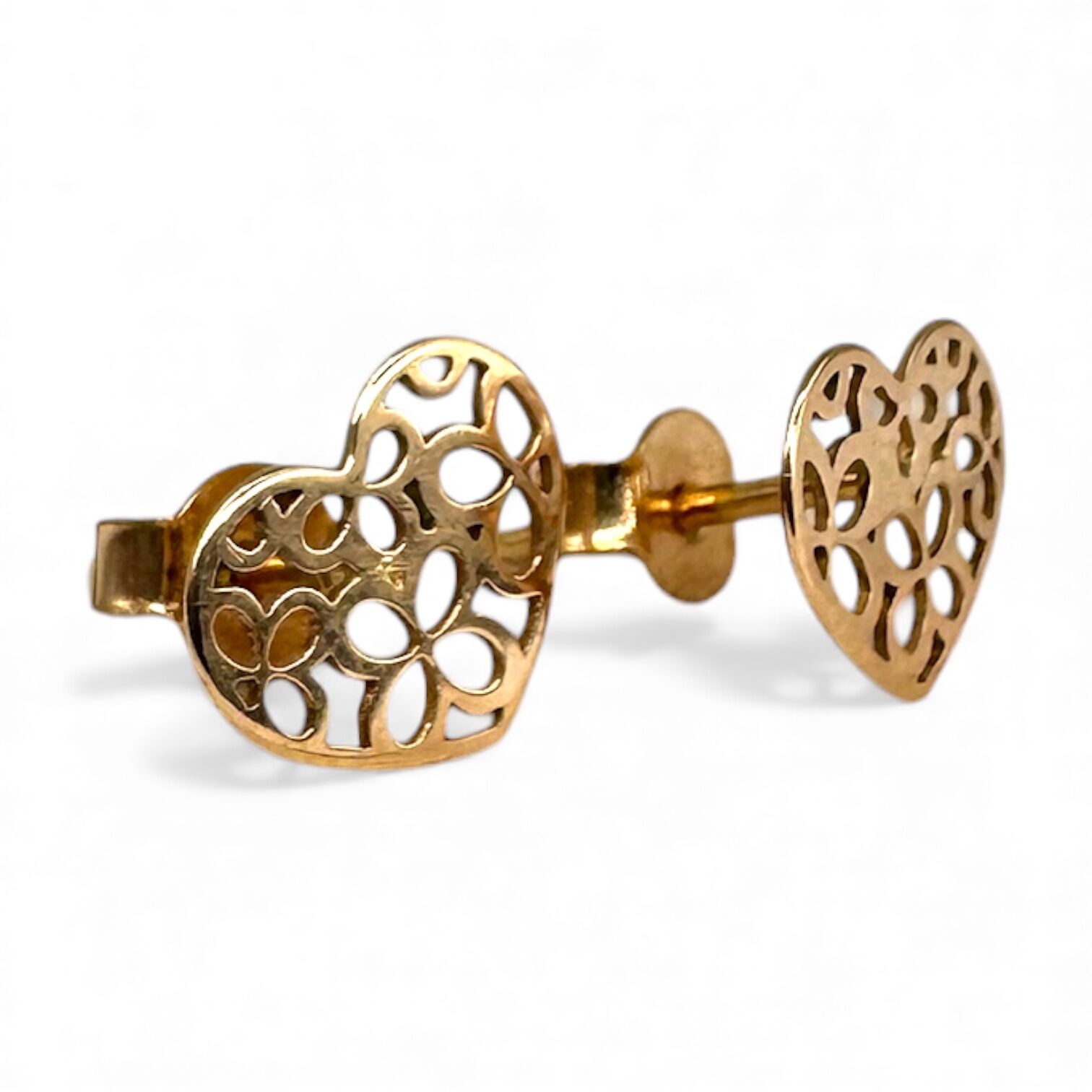 Золотые серьги без втавок