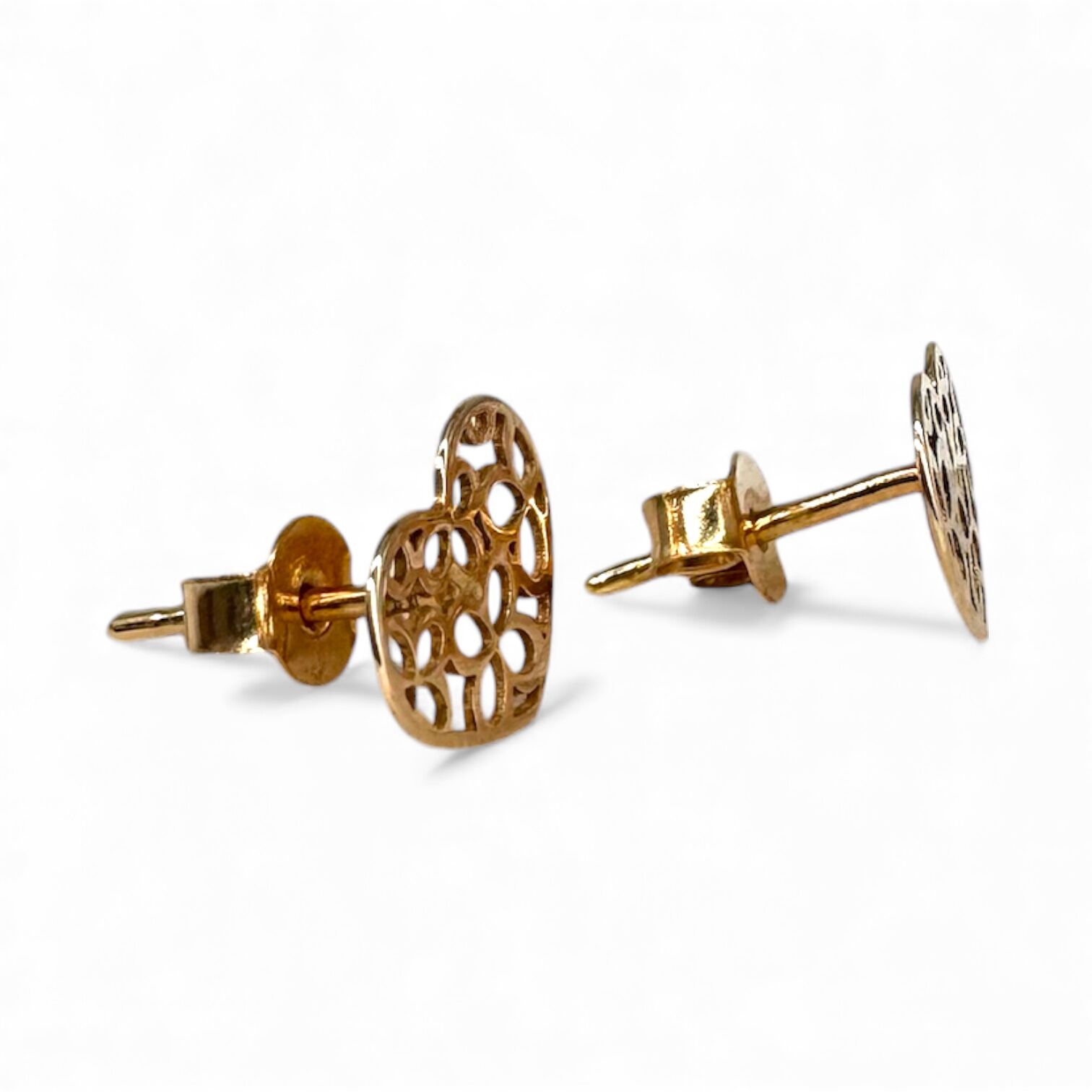 Золотые серьги без втавок