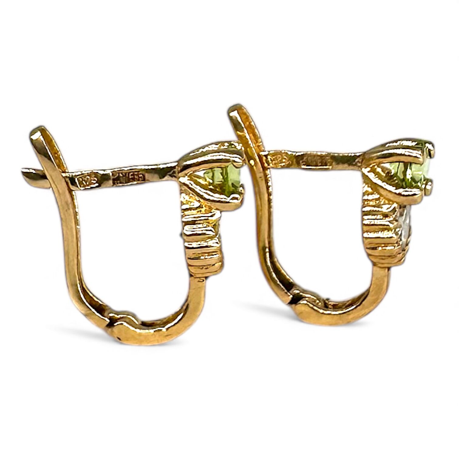 Золоті сережки з фіанітами