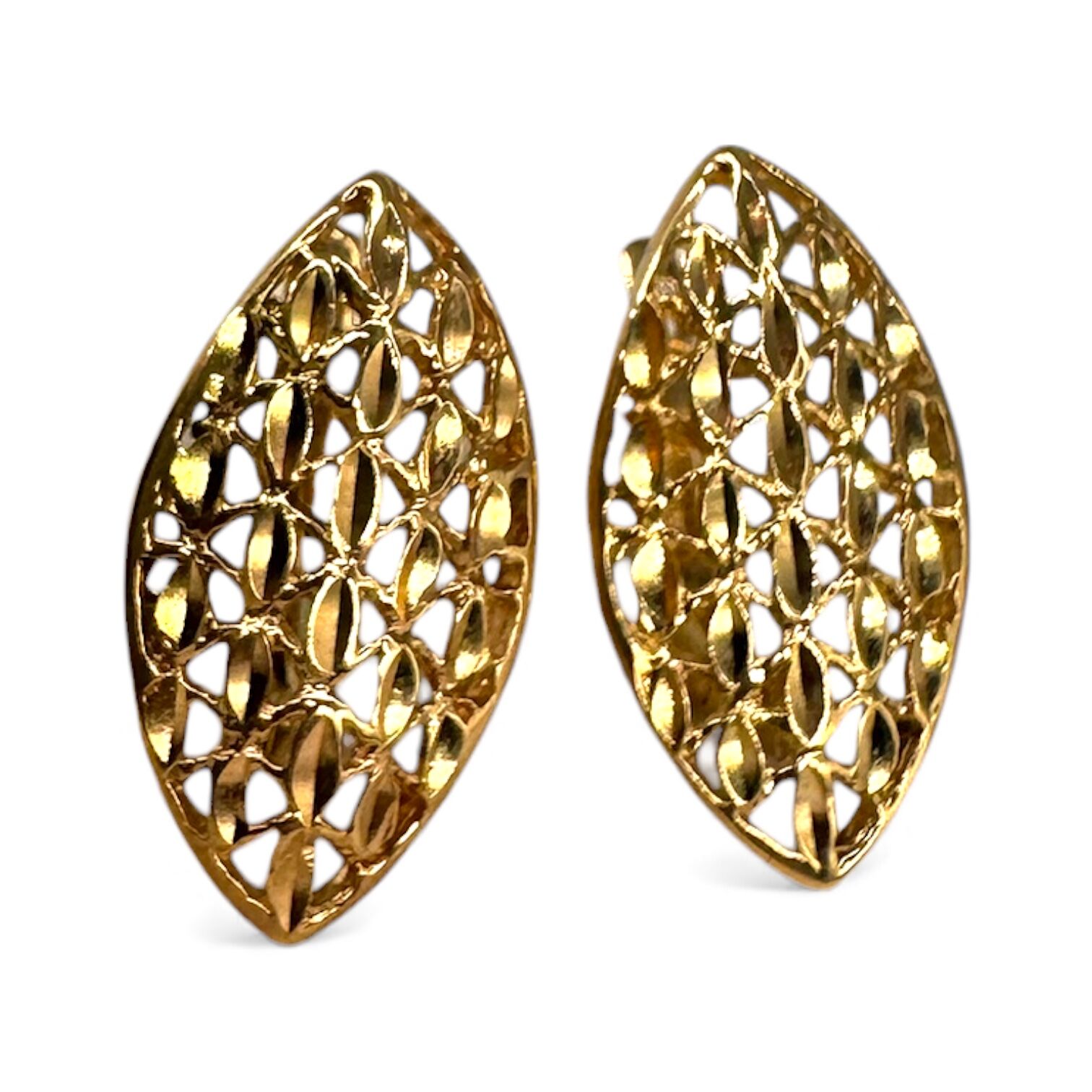 Золоті сережки без вставки