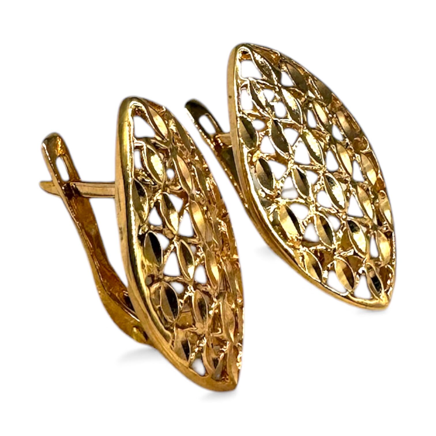 Золоті сережки без вставки