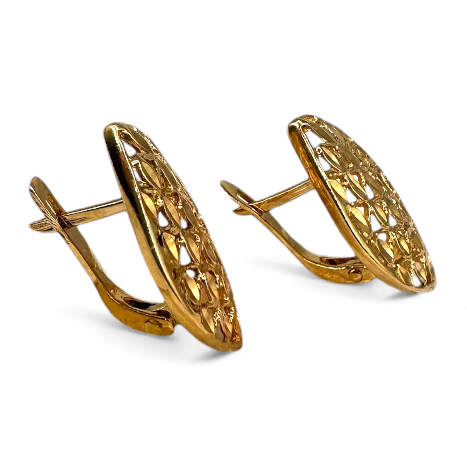 Золоті сережки без вставки