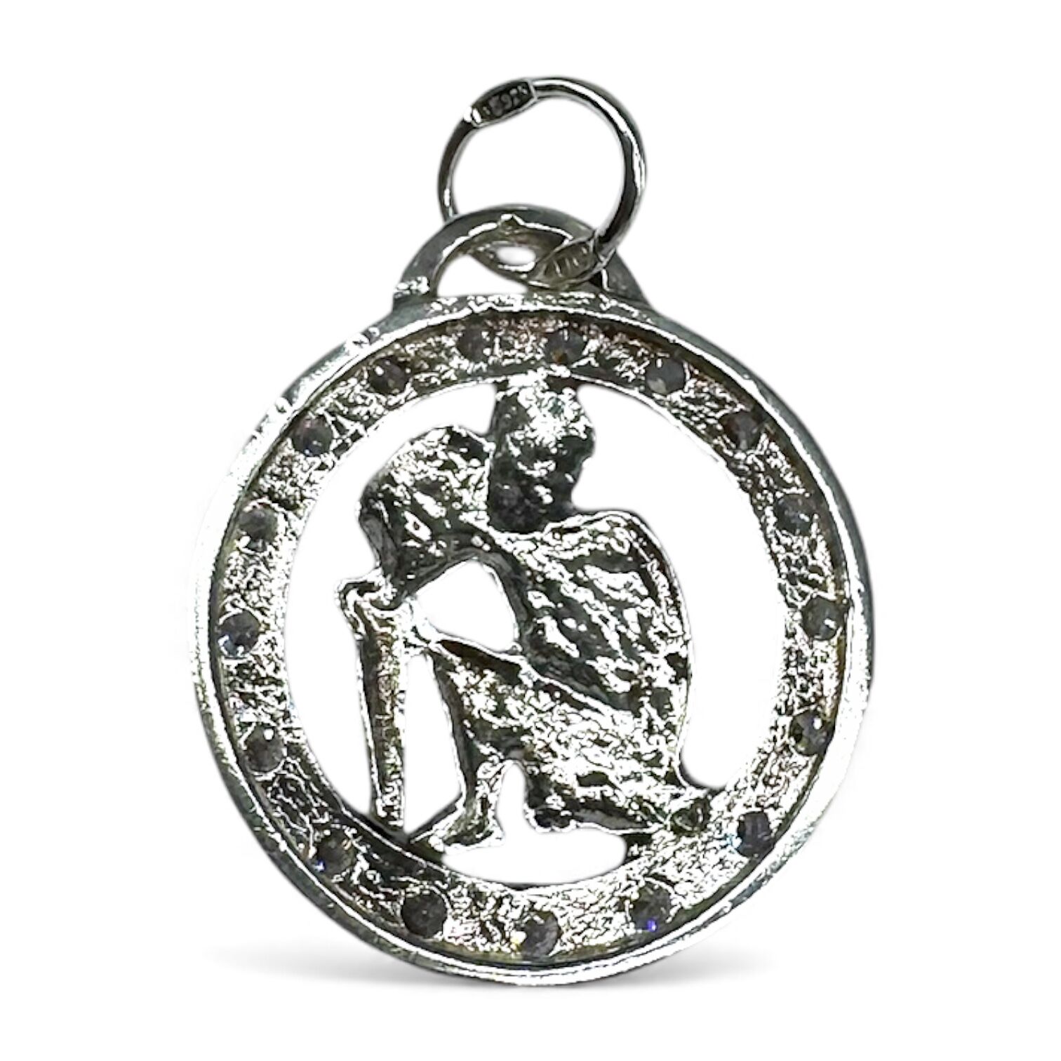 Срібна підвіска з фіанітами