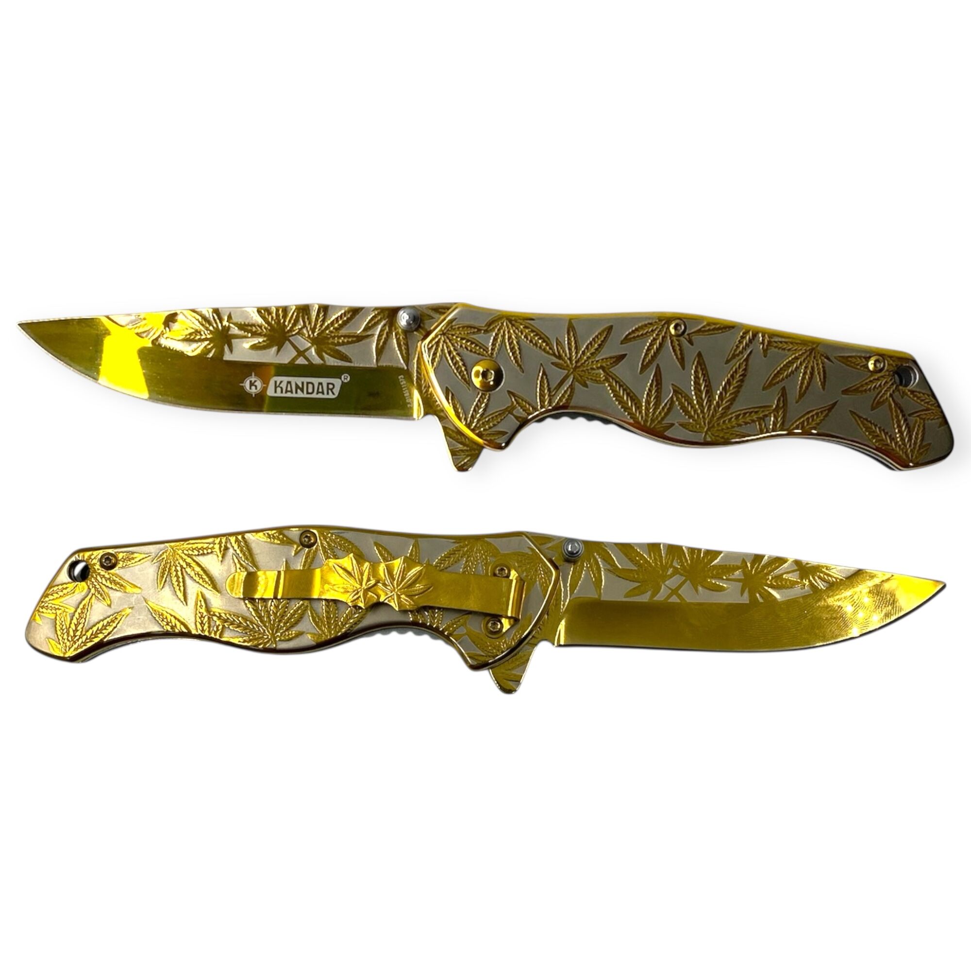 Нож складной Kandar Cannabis Gold Z.018511573