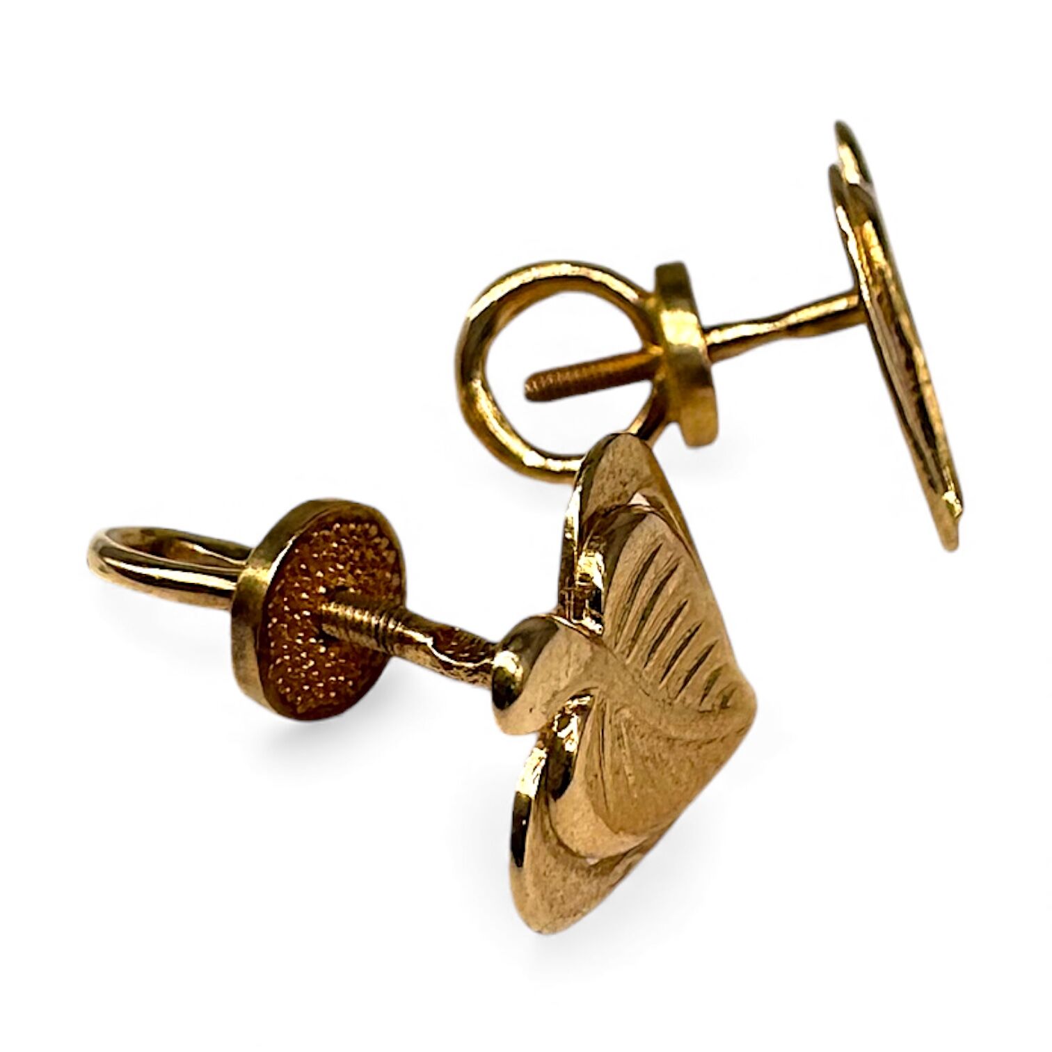 Золоті сережки без вставки