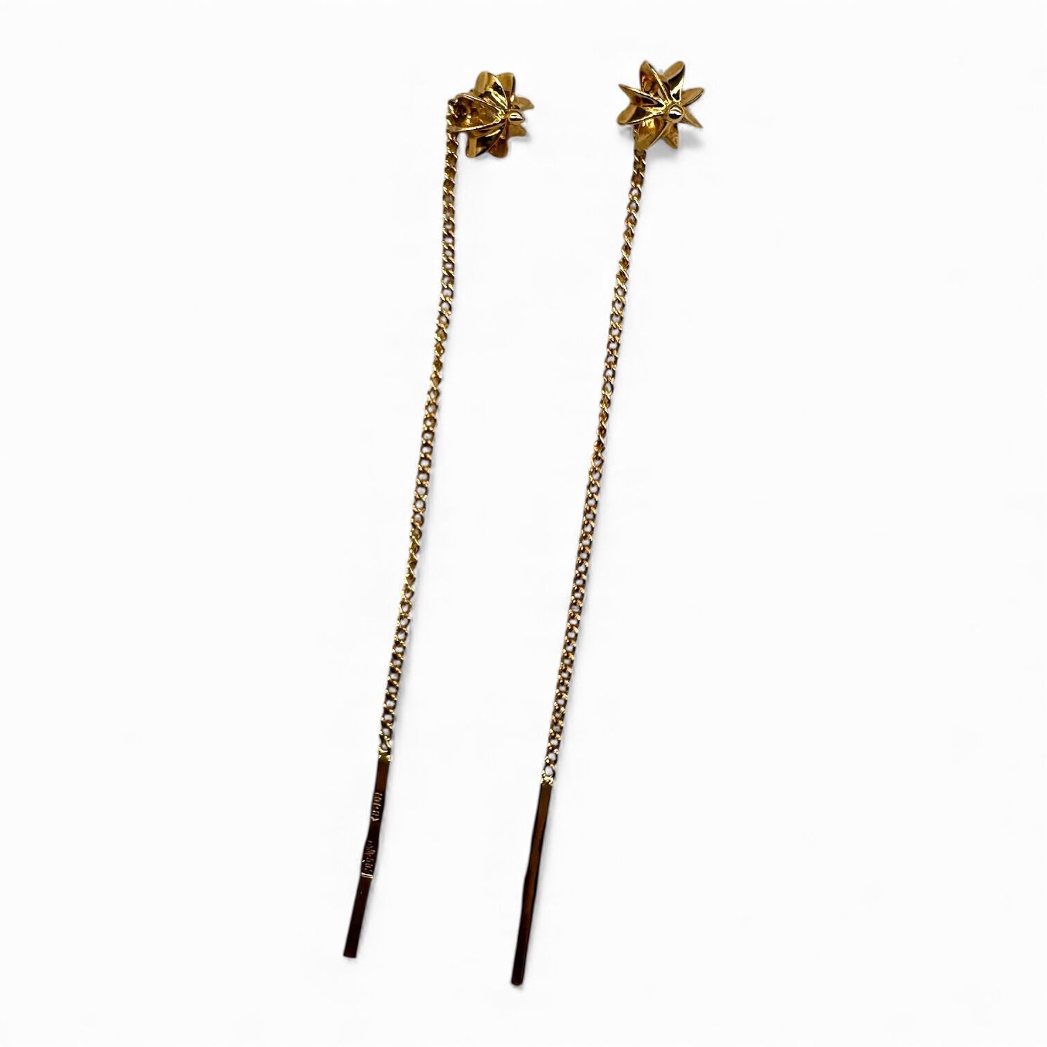 Золотые сергьги без вставок