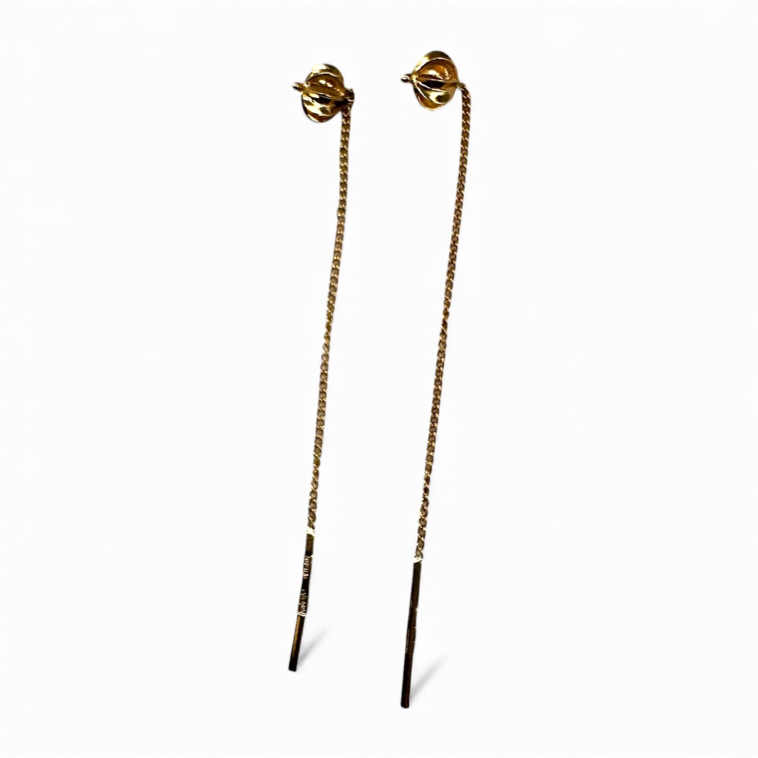 Золотые сергьги без вставок