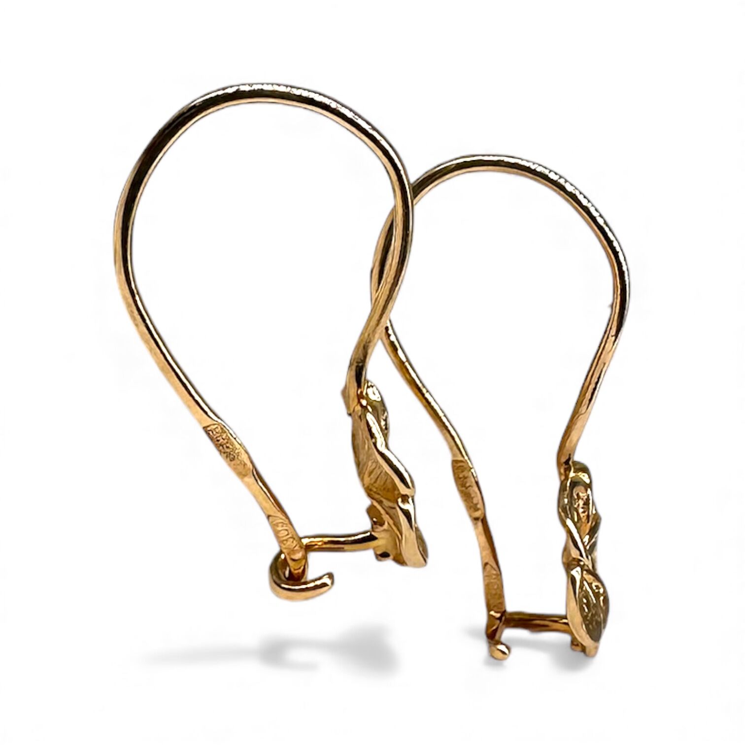 Золоті сережки без вставки